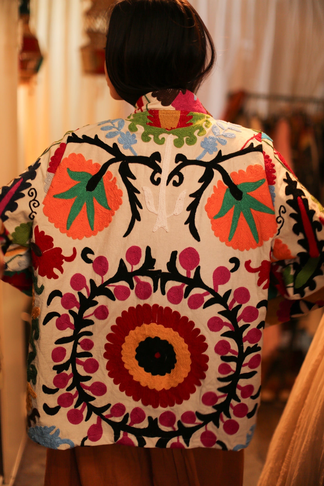 SUZANI KIMONO JACKET MONTY - BANGKOK TAILOR CLOTHING STORE - HANDMADE CLOTHING