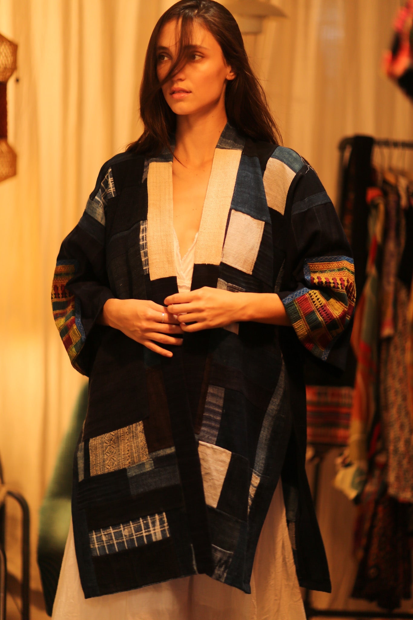 TRIBAL ARTISAN KIMONO ORILA - BANGKOK TAILOR CLOTHING STORE - HANDMADE CLOTHING