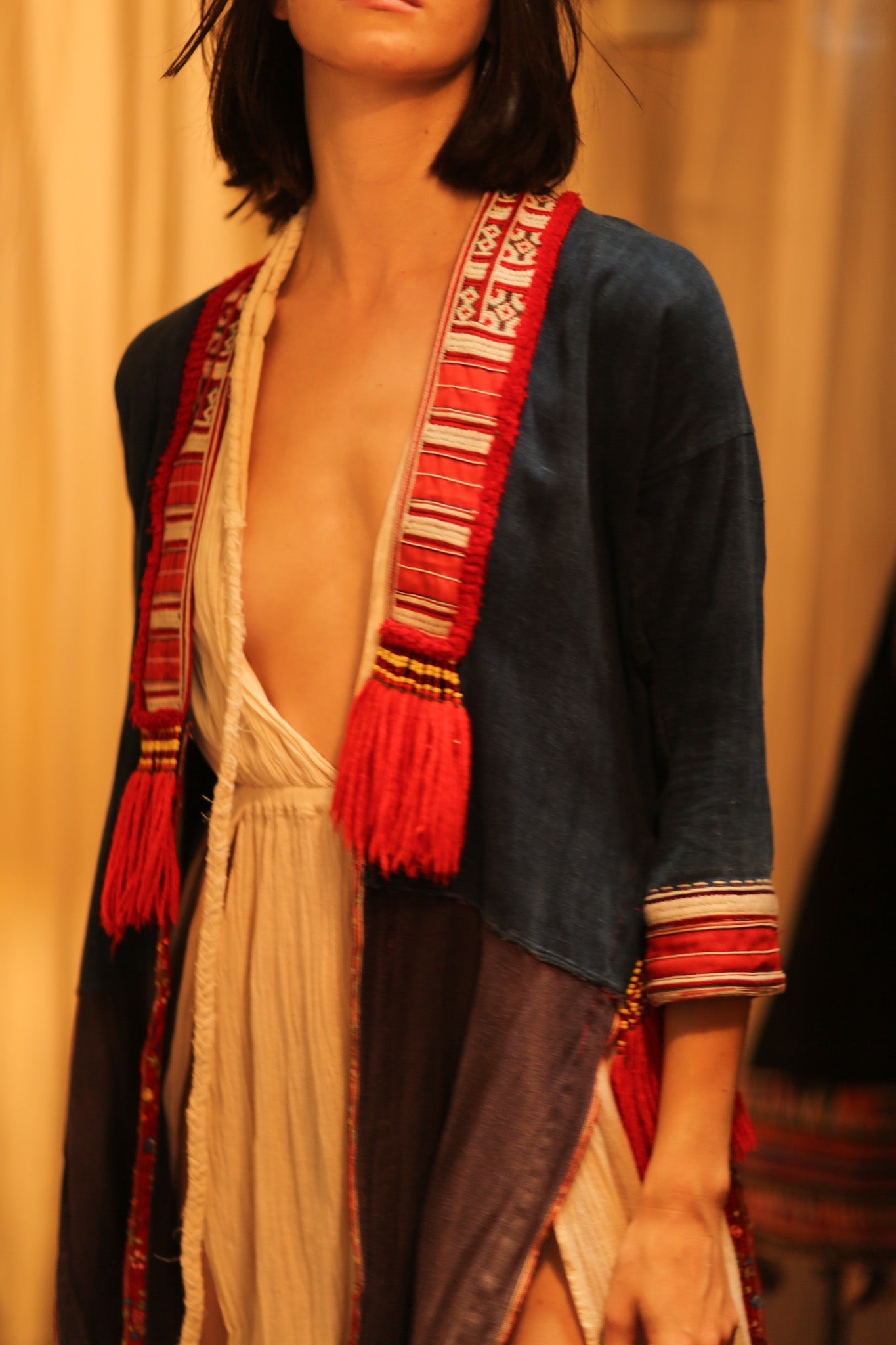 TRIBAL ARTISAN KIMONO RITU - BANGKOK TAILOR CLOTHING STORE - HANDMADE CLOTHING