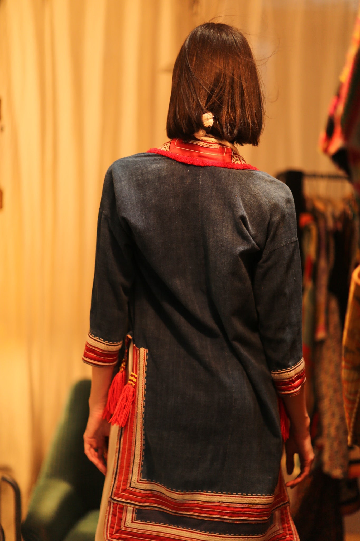 TRIBAL ARTISAN KIMONO RITU - BANGKOK TAILOR CLOTHING STORE - HANDMADE CLOTHING