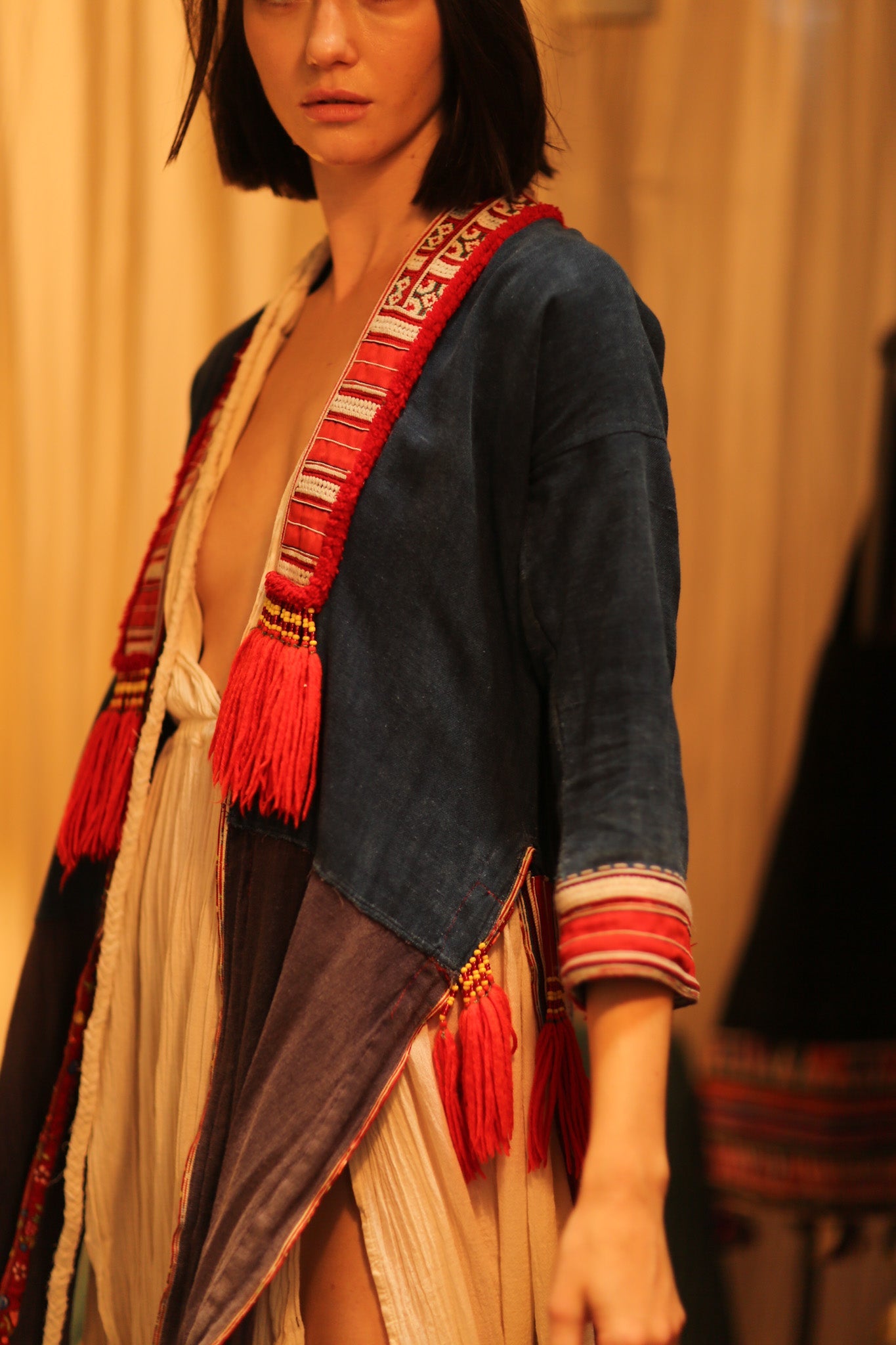 TRIBAL ARTISAN KIMONO RITU - BANGKOK TAILOR CLOTHING STORE - HANDMADE CLOTHING