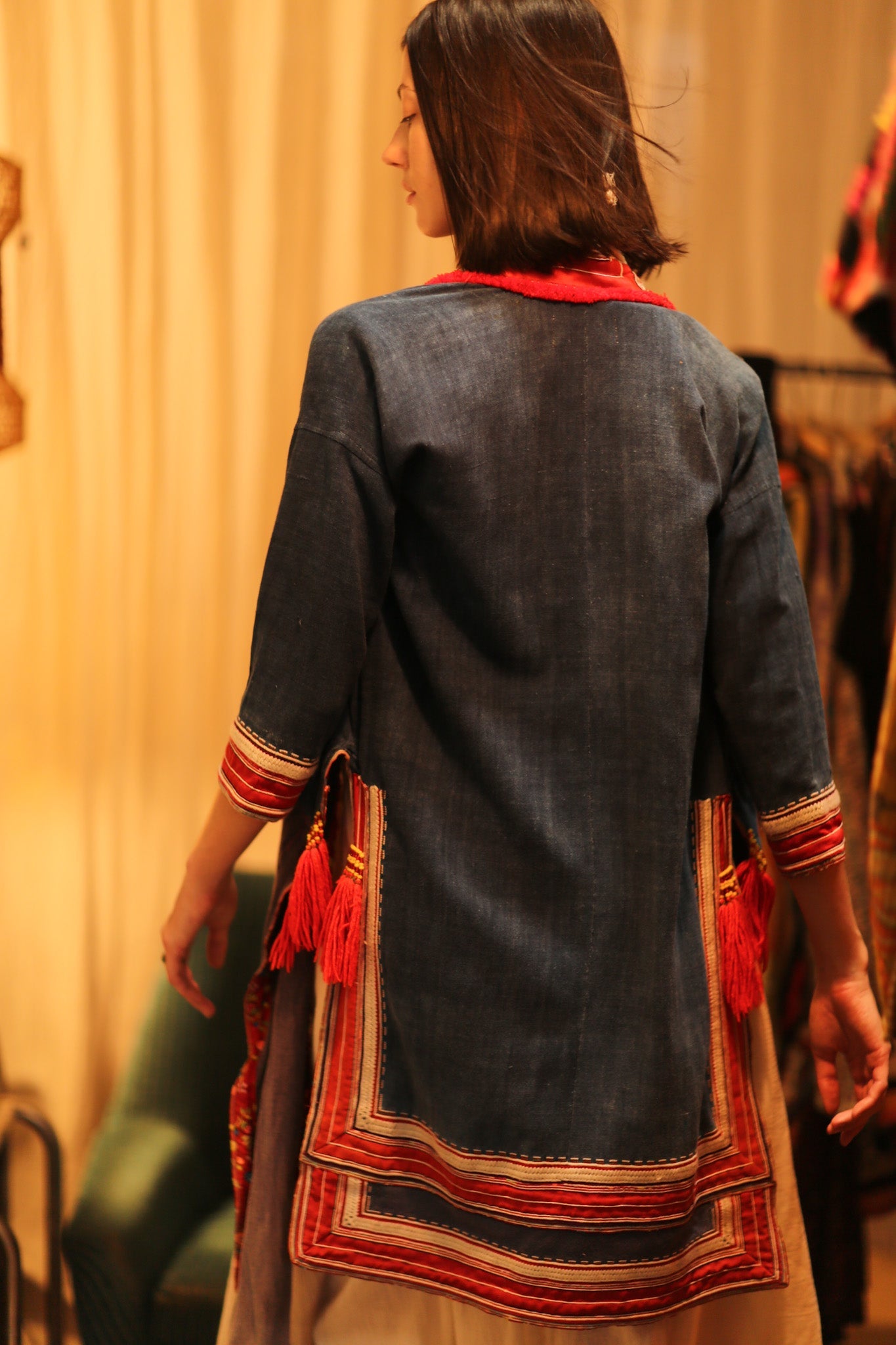 TRIBAL ARTISAN KIMONO RITU - BANGKOK TAILOR CLOTHING STORE - HANDMADE CLOTHING