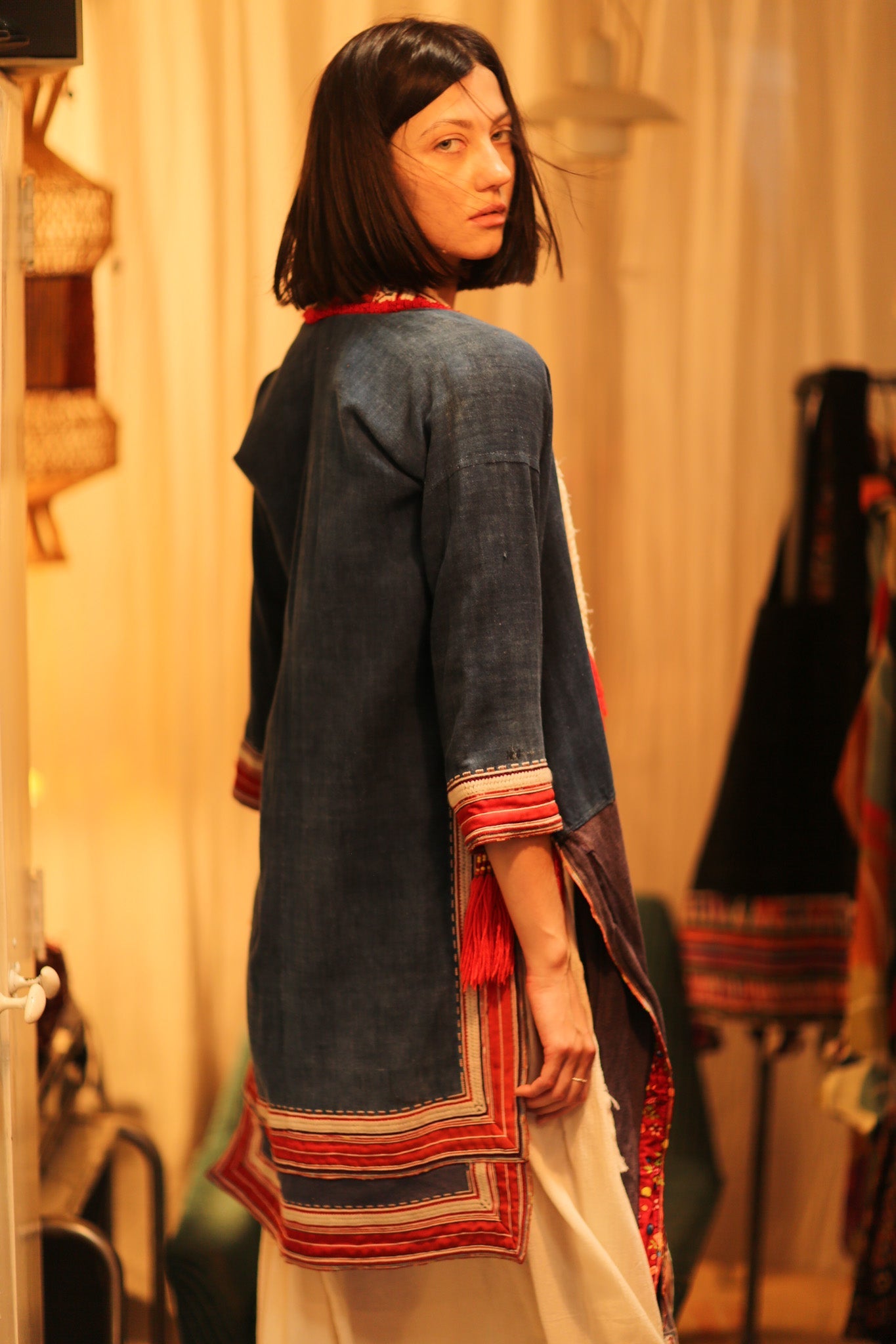 TRIBAL ARTISAN KIMONO RITU - BANGKOK TAILOR CLOTHING STORE - HANDMADE CLOTHING