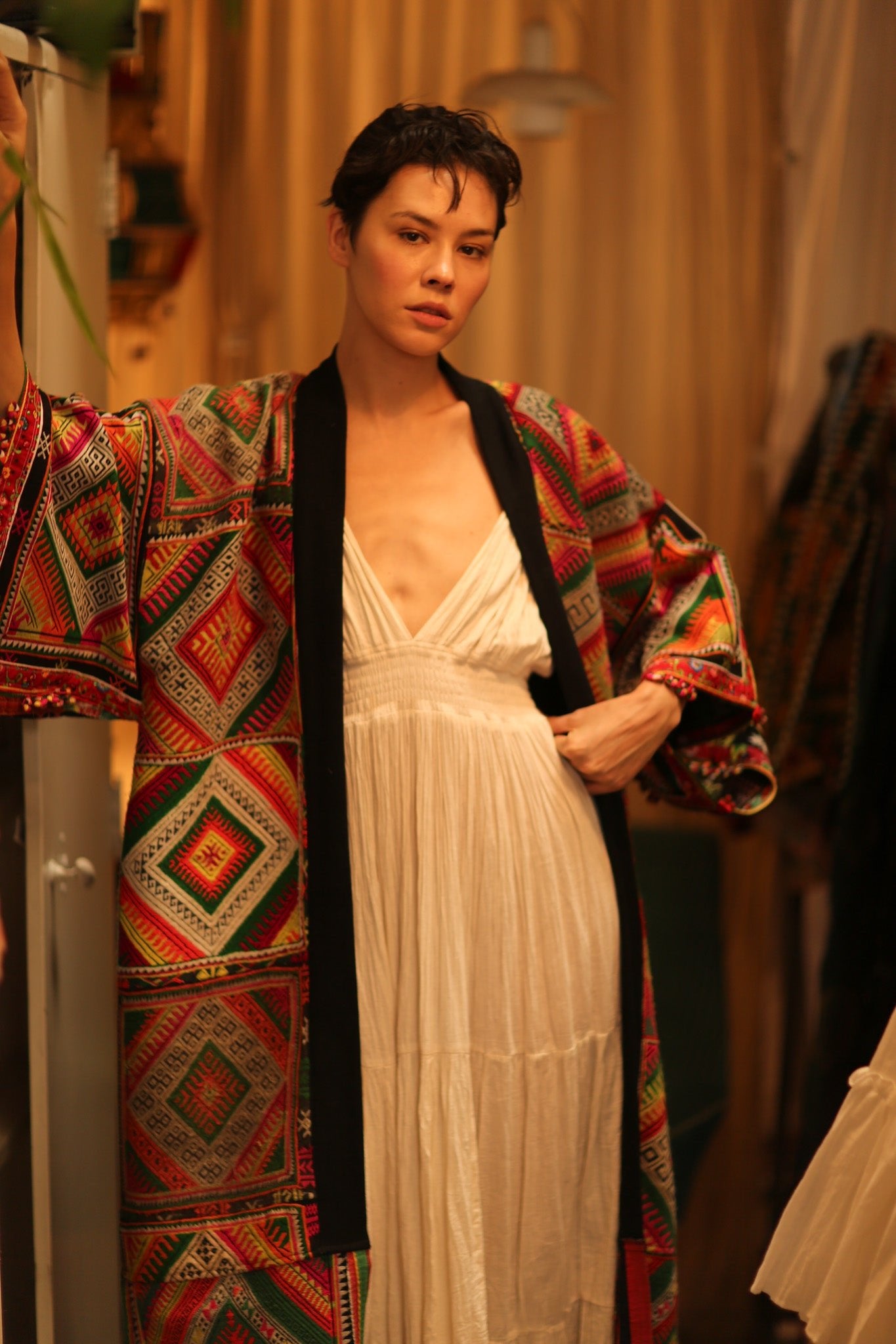 TRIBAL COAT DUSTER BILAL - BANGKOK TAILOR CLOTHING STORE - HANDMADE CLOTHING