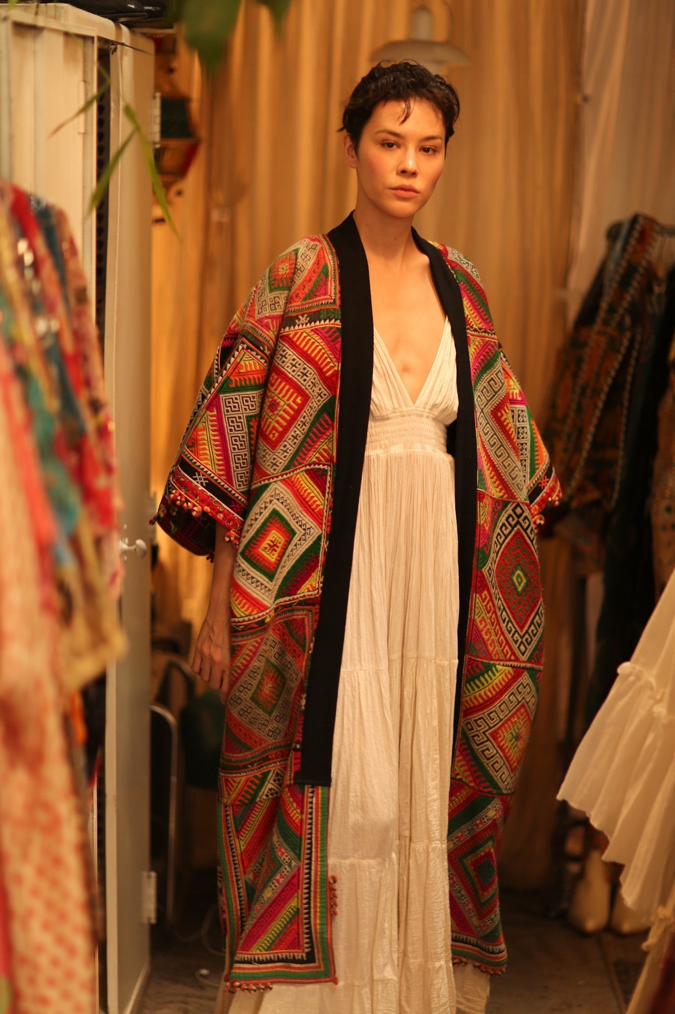 TRIBAL COAT DUSTER BILAL - BANGKOK TAILOR CLOTHING STORE - HANDMADE CLOTHING