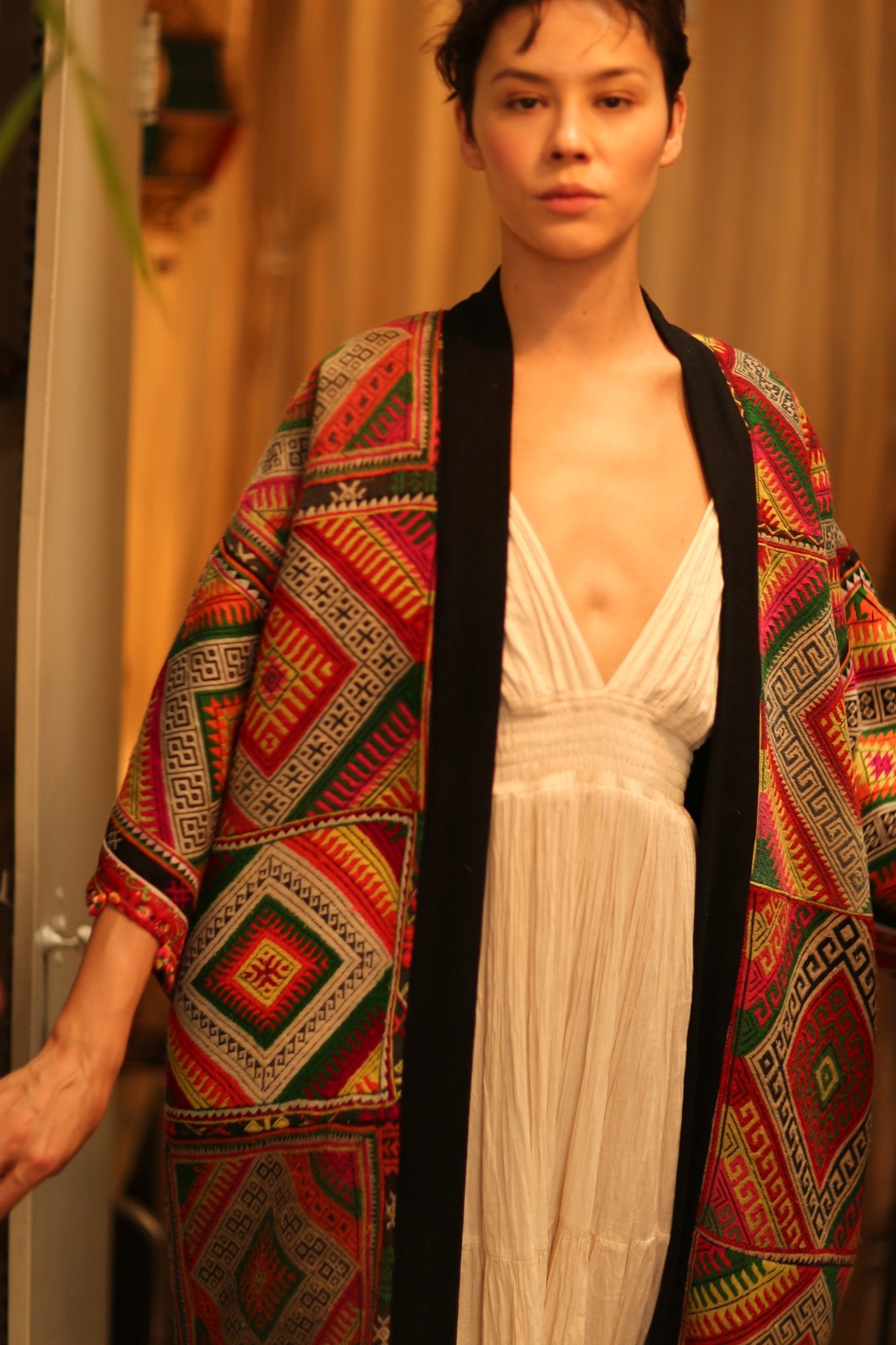 TRIBAL COAT DUSTER BILAL - BANGKOK TAILOR CLOTHING STORE - HANDMADE CLOTHING