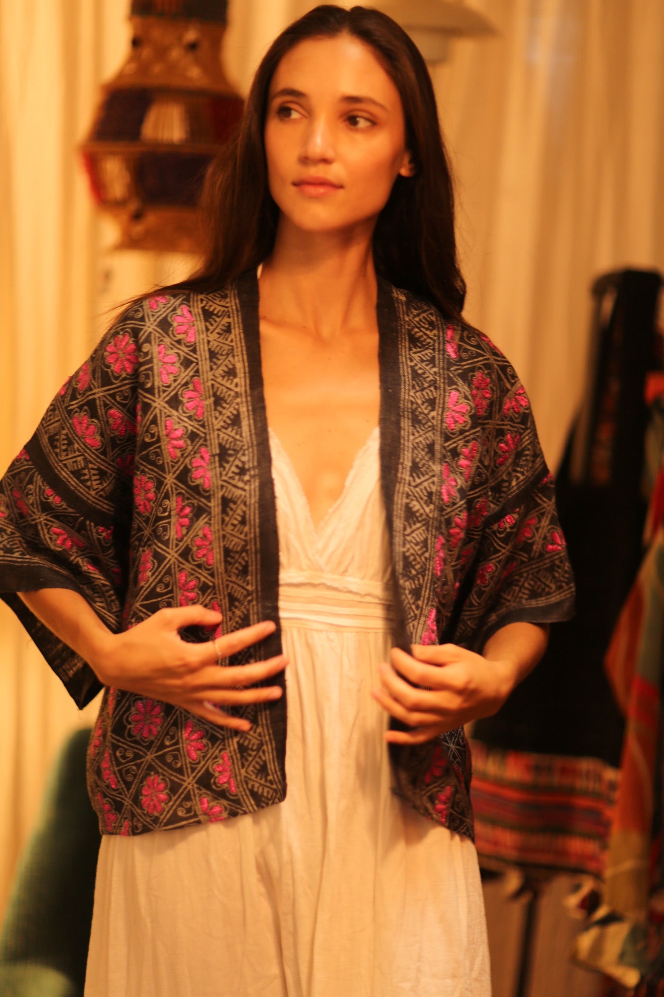 TRIBAL KIMONO BELINDA - BANGKOK TAILOR CLOTHING STORE - HANDMADE CLOTHING