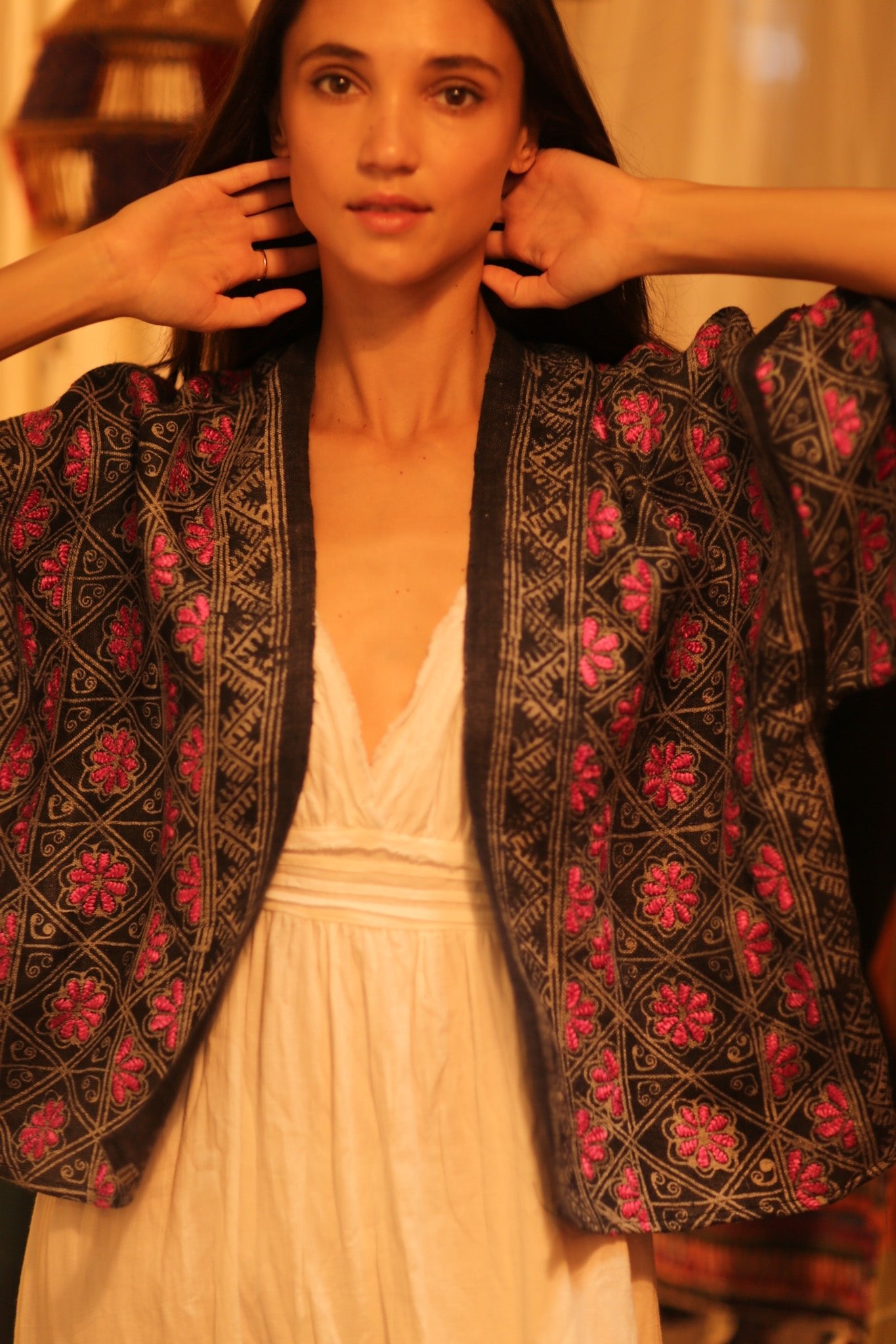TRIBAL KIMONO BELINDA - BANGKOK TAILOR CLOTHING STORE - HANDMADE CLOTHING