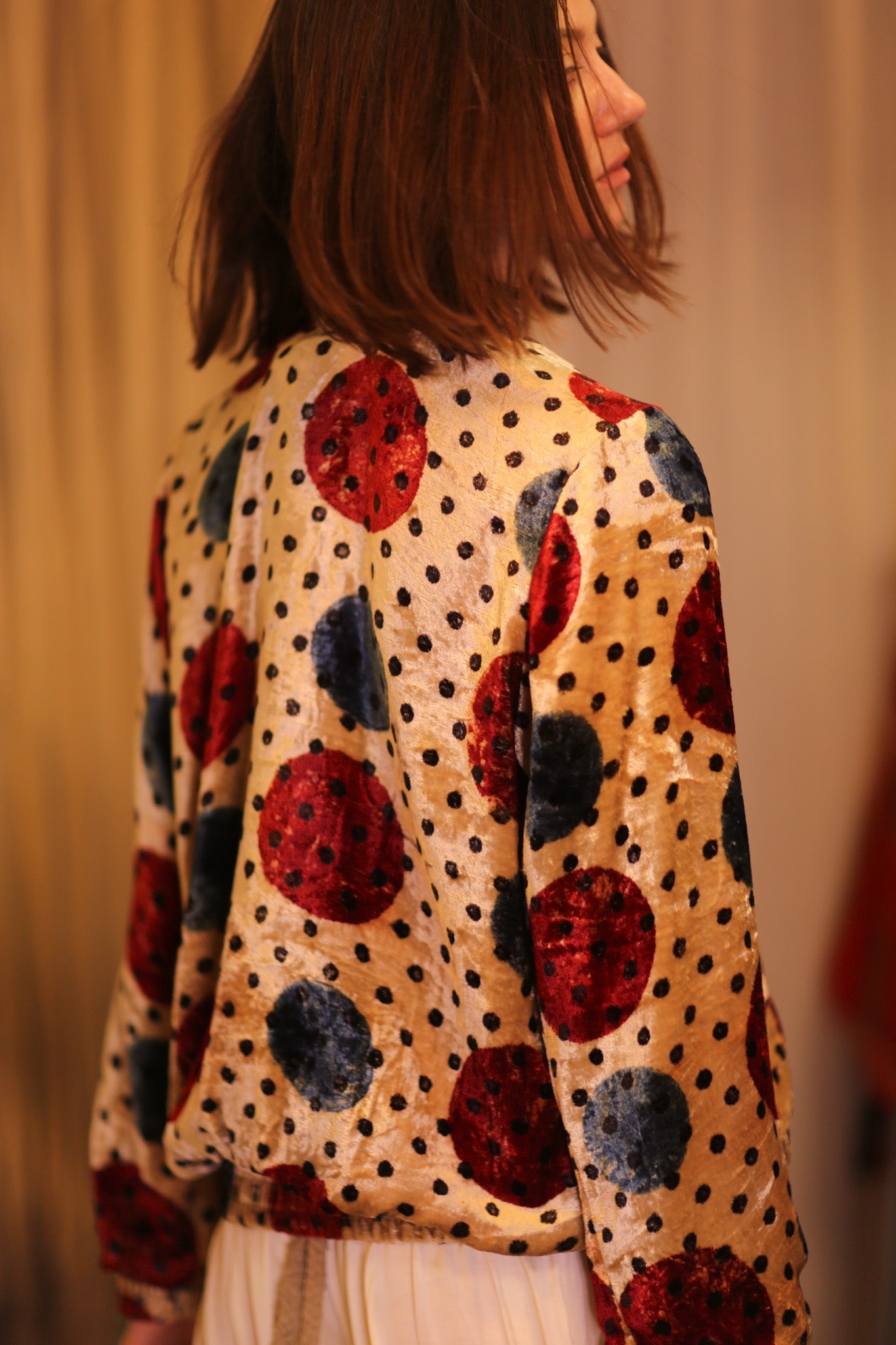 VELVET BOMBER JACKET FMOON - BANGKOK TAILOR CLOTHING STORE - HANDMADE CLOTHING