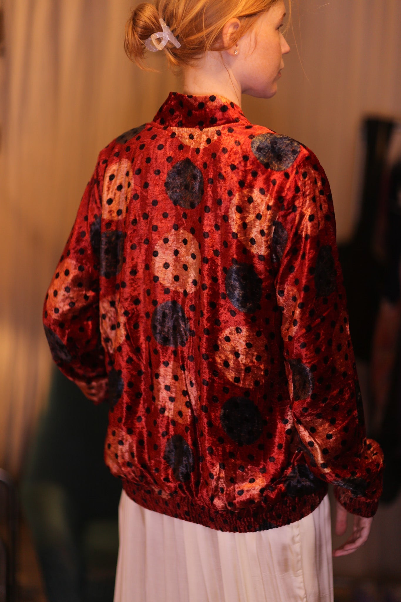 VELVET BOMBER JACKET RMED - BANGKOK TAILOR CLOTHING STORE - HANDMADE CLOTHING