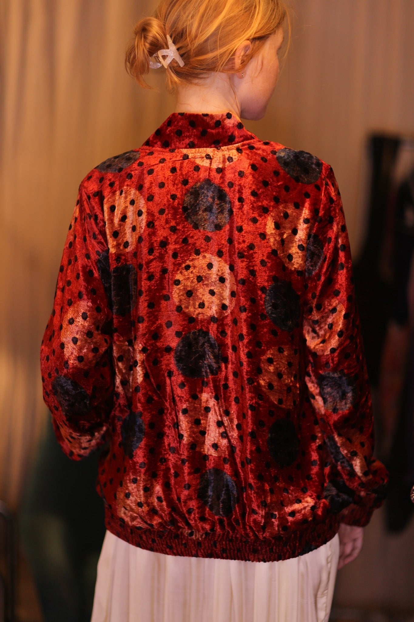 VELVET BOMBER JACKET RMED - BANGKOK TAILOR CLOTHING STORE - HANDMADE CLOTHING