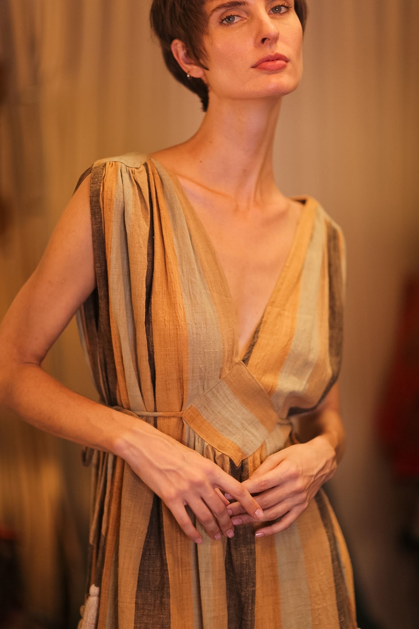 VICTORIA COTTON DRESS ELARA - BANGKOK TAILOR CLOTHING STORE - HANDMADE CLOTHING