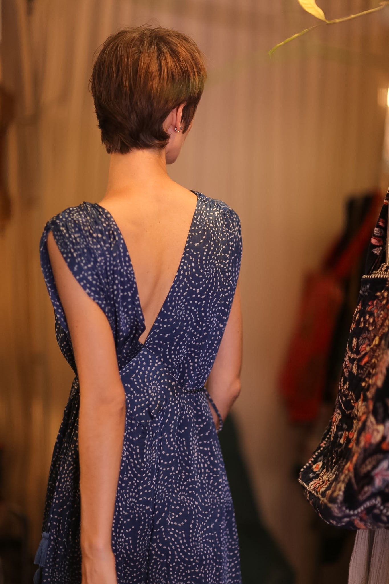 VICTORIA SILK DRESS MARINA - BANGKOK TAILOR CLOTHING STORE - HANDMADE CLOTHING