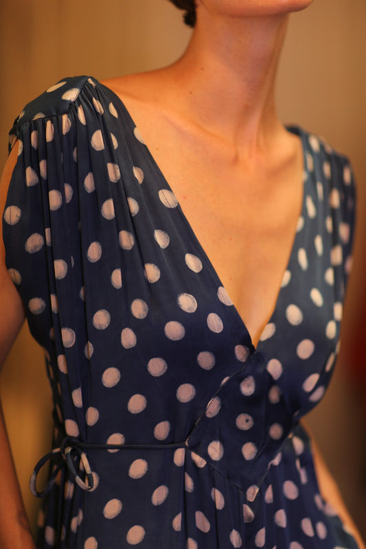 VICTORIA SILK DRESS MOONLET - BANGKOK TAILOR CLOTHING STORE - HANDMADE CLOTHING