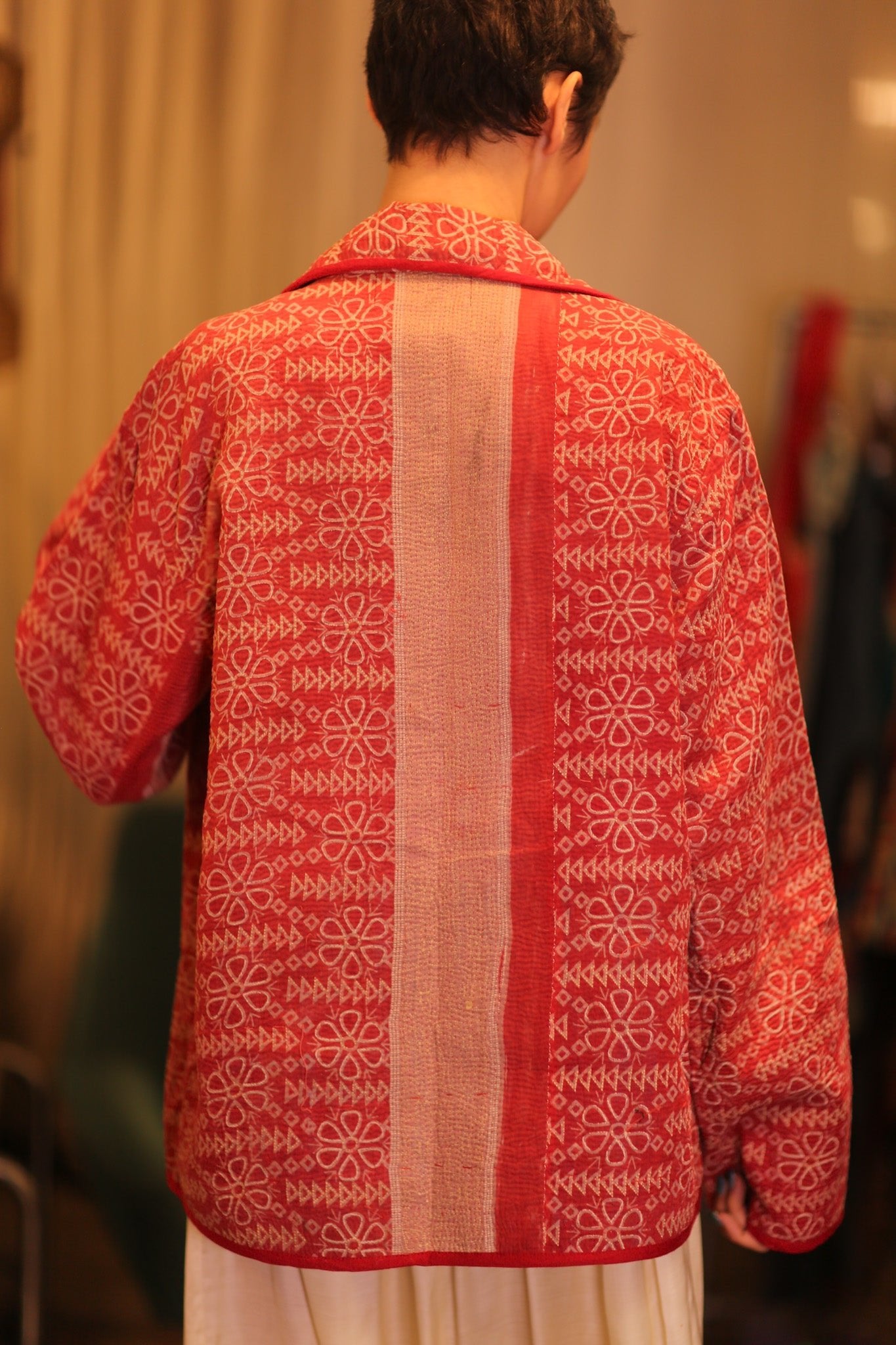 VINTAGE STYLE KANTHA JACKET ALBA - BANGKOK TAILOR CLOTHING STORE - HANDMADE CLOTHING