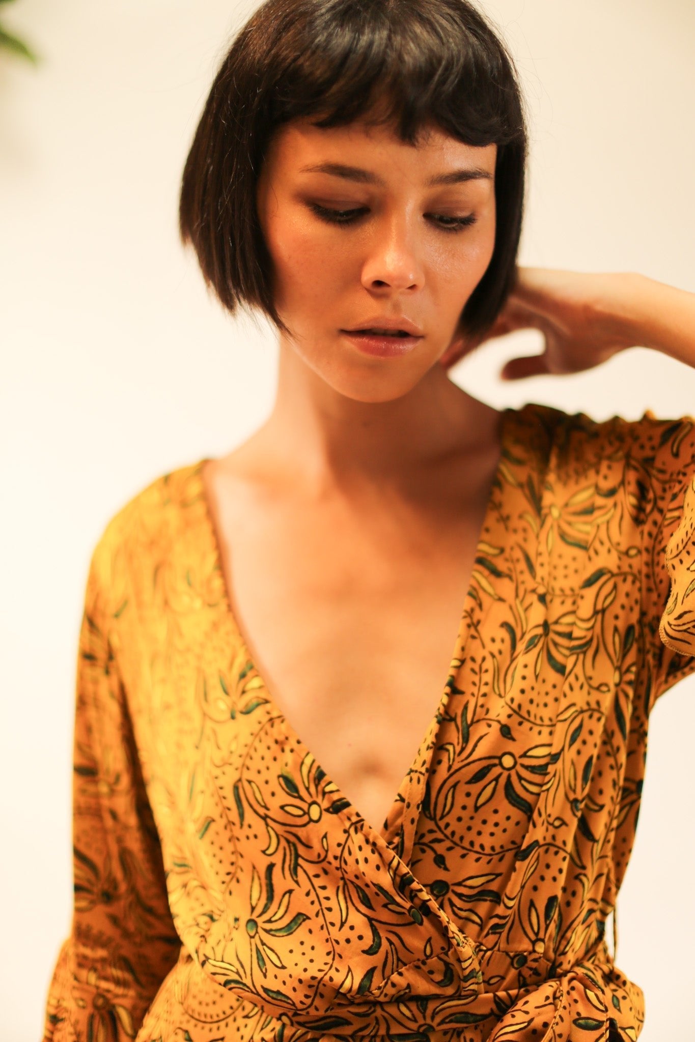 WRAP SILK DRESS KIMONO DAGMARA - BANGKOK TAILOR CLOTHING STORE - HANDMADE CLOTHING