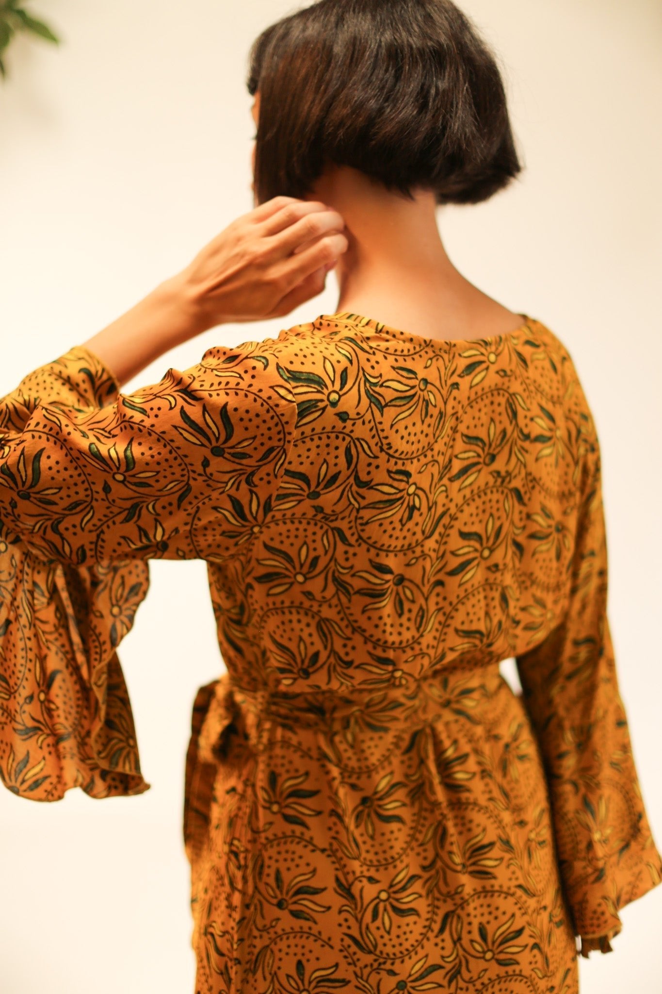 WRAP SILK DRESS KIMONO DAGMARA - BANGKOK TAILOR CLOTHING STORE - HANDMADE CLOTHING