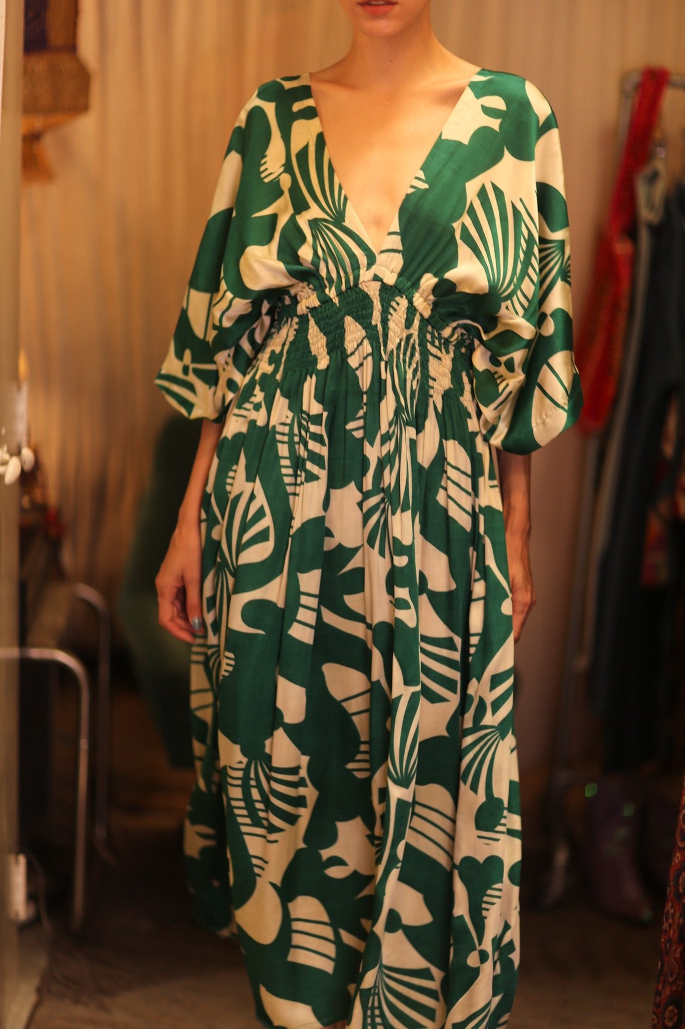 ZURI SILK DRESS ASEIN - BANGKOK TAILOR CLOTHING STORE - HANDMADE CLOTHING