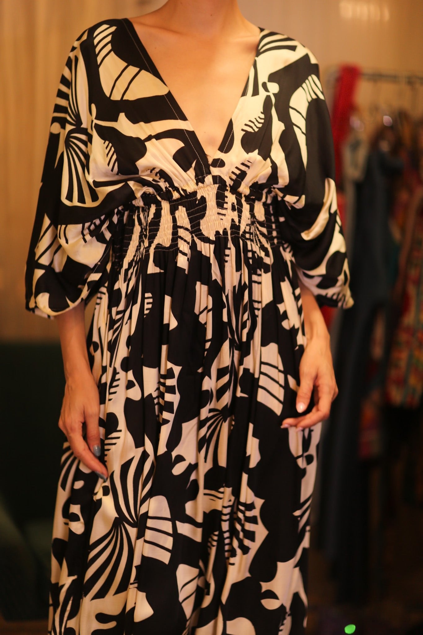 ZURI SILK DRESS MAR - BANGKOK TAILOR CLOTHING STORE - HANDMADE CLOTHING
