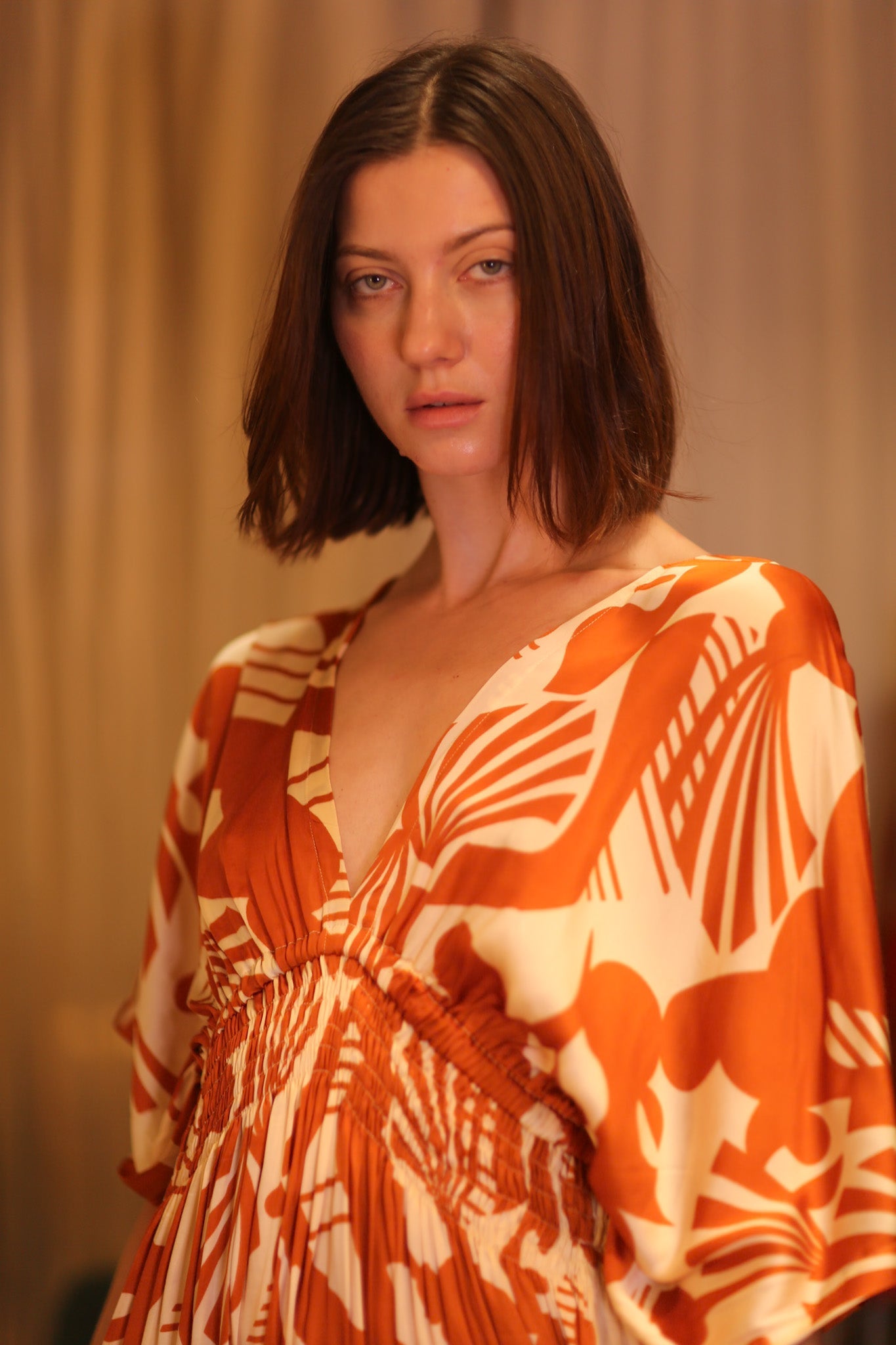 ZURI SILK DRESS SIESER - BANGKOK TAILOR CLOTHING STORE - HANDMADE CLOTHING