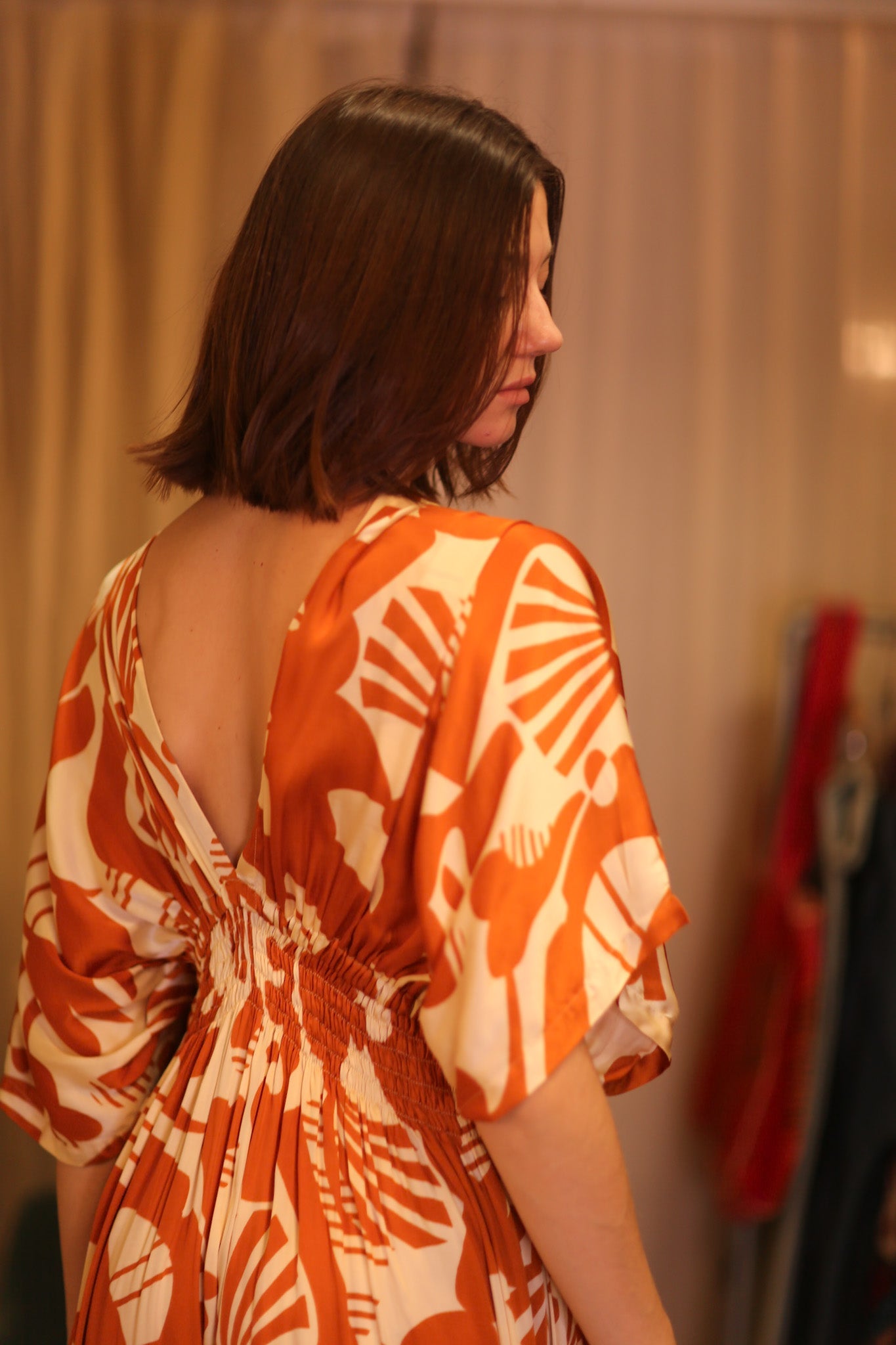 ZURI SILK DRESS SIESER - BANGKOK TAILOR CLOTHING STORE - HANDMADE CLOTHING