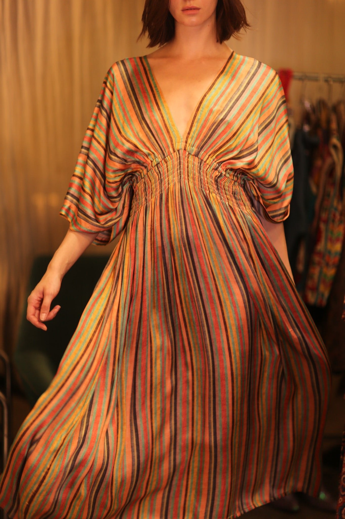 ZURI SILK DRESS THETTANT - BANGKOK TAILOR CLOTHING STORE - HANDMADE CLOTHING