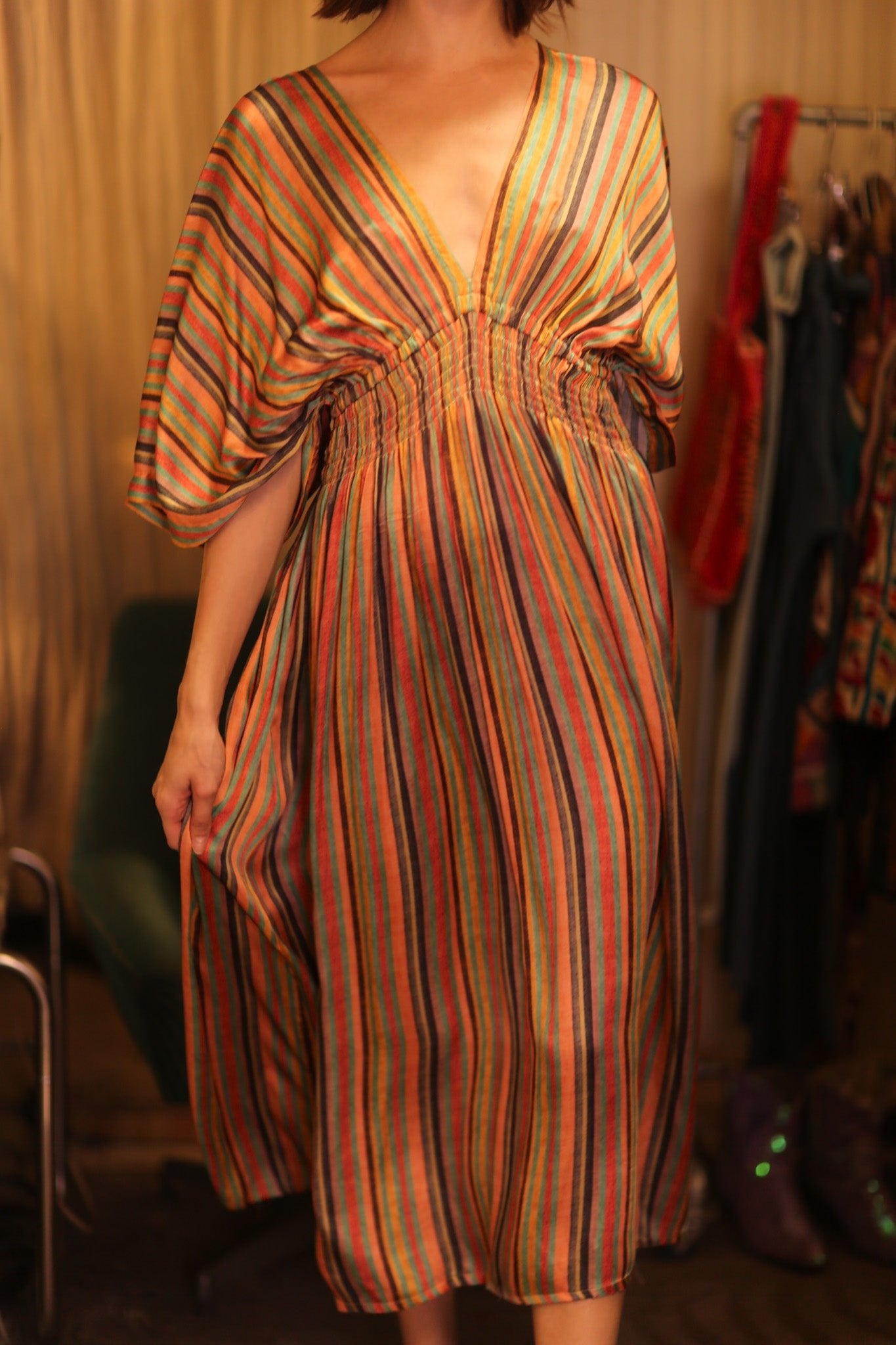 ZURI SILK DRESS THETTANT - BANGKOK TAILOR CLOTHING STORE - HANDMADE CLOTHING