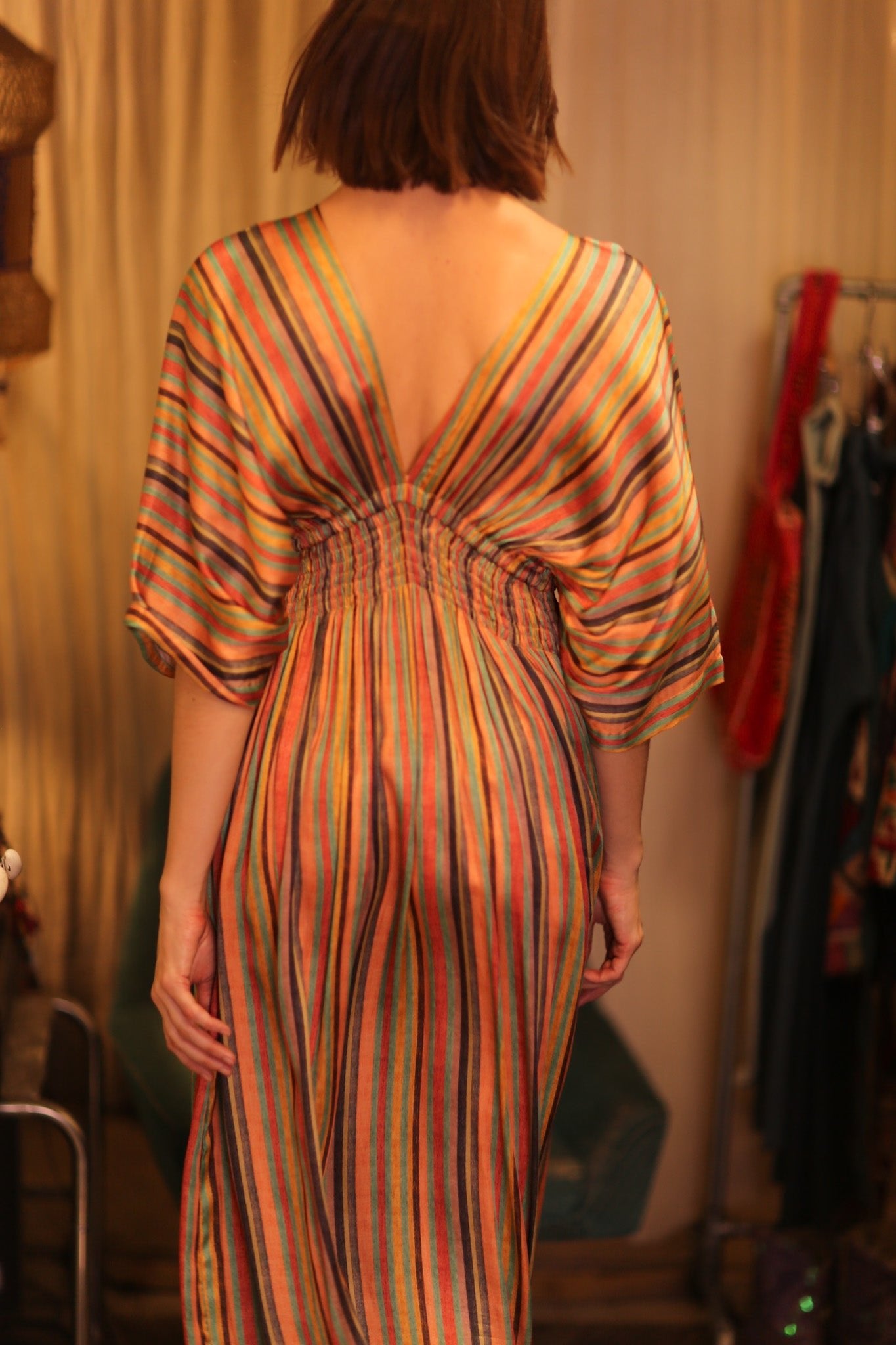 ZURI SILK DRESS THETTANT - BANGKOK TAILOR CLOTHING STORE - HANDMADE CLOTHING