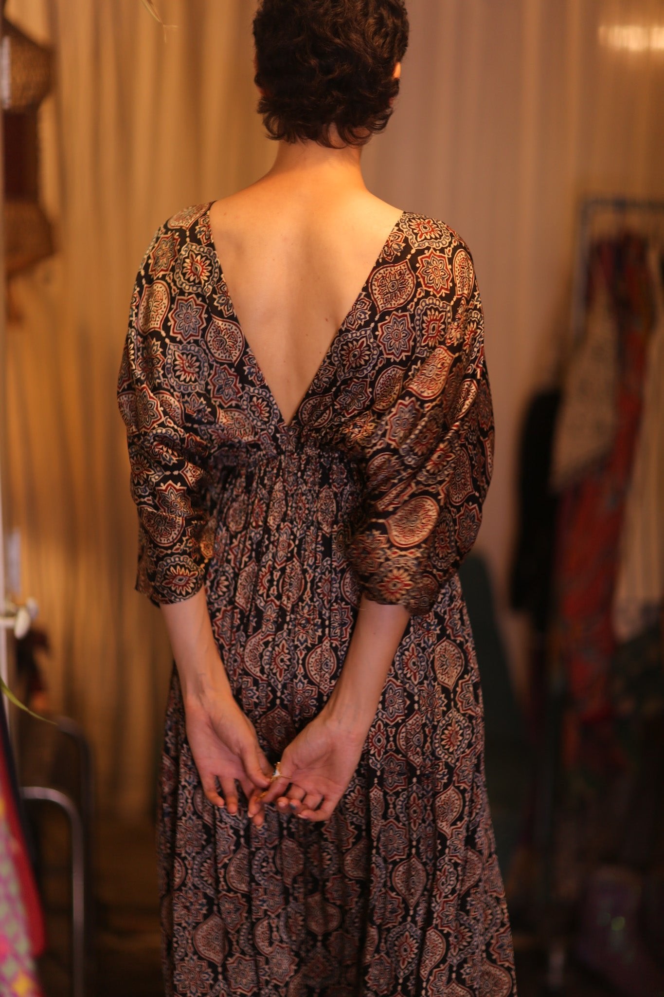 ZURI SILK DRESS VIVI - BANGKOK TAILOR CLOTHING STORE - HANDMADE CLOTHING