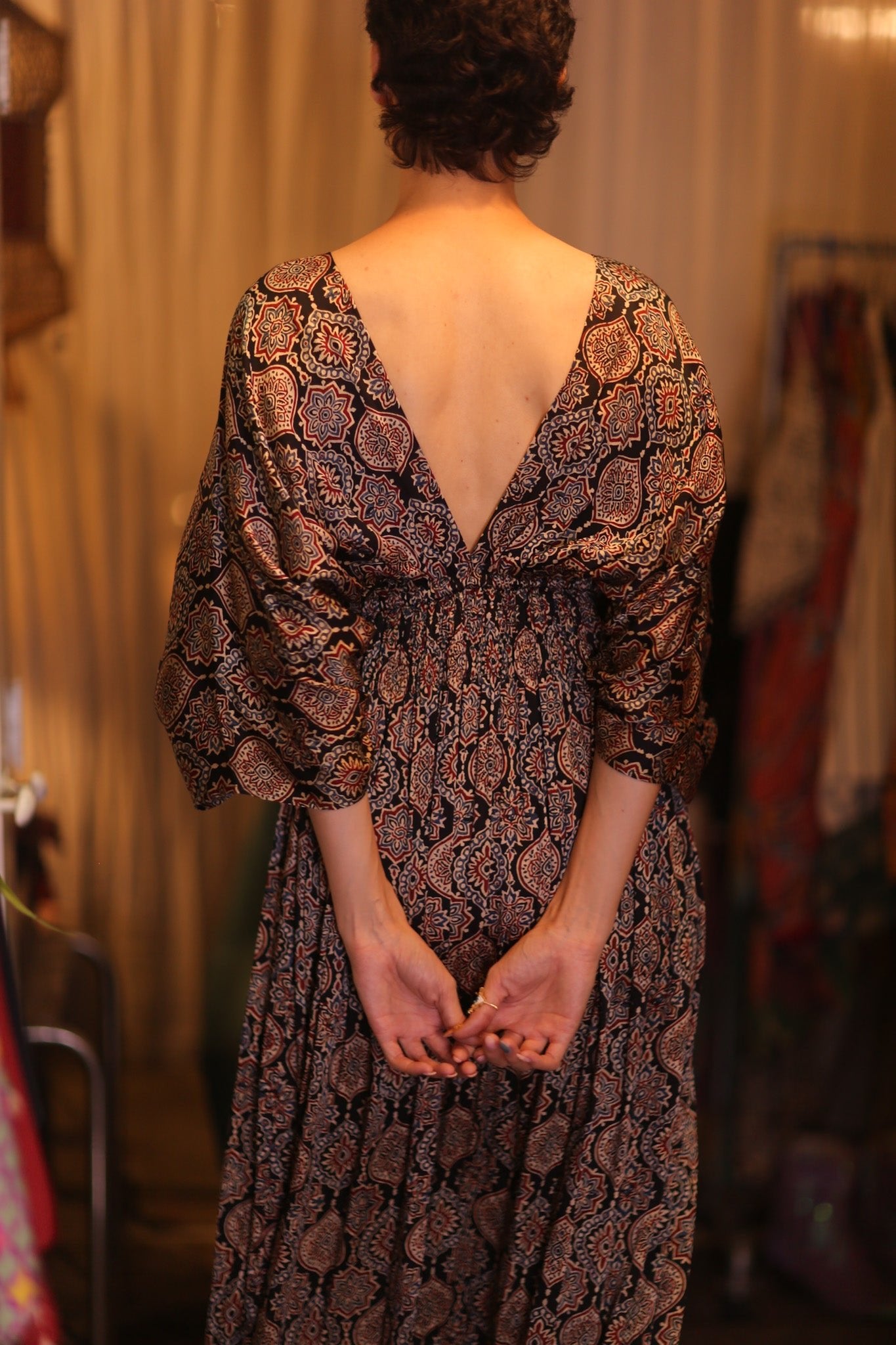 ZURI SILK DRESS VIVI - BANGKOK TAILOR CLOTHING STORE - HANDMADE CLOTHING