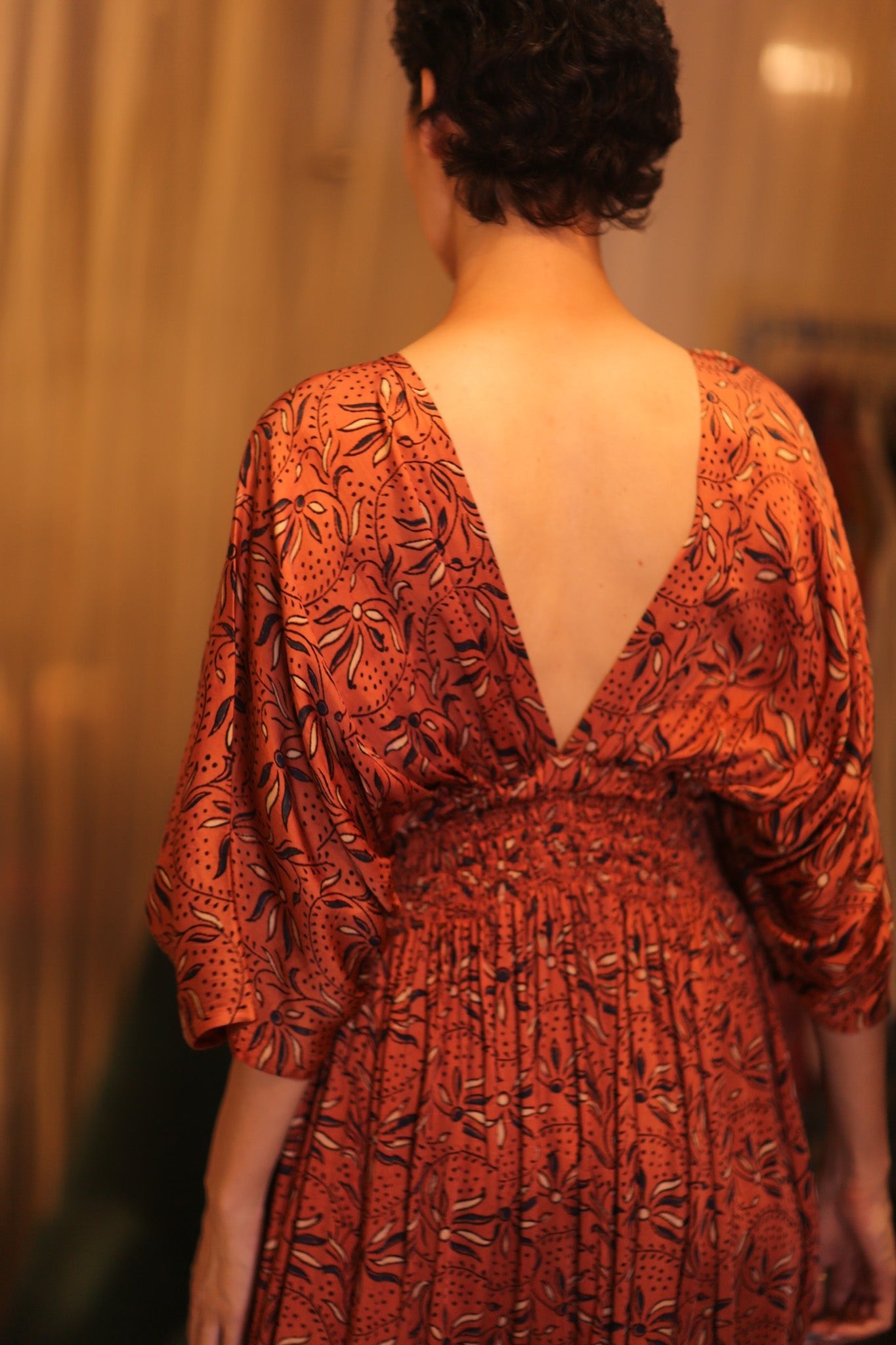 ZURI SILK DRESS YOZO - BANGKOK TAILOR CLOTHING STORE - HANDMADE CLOTHING