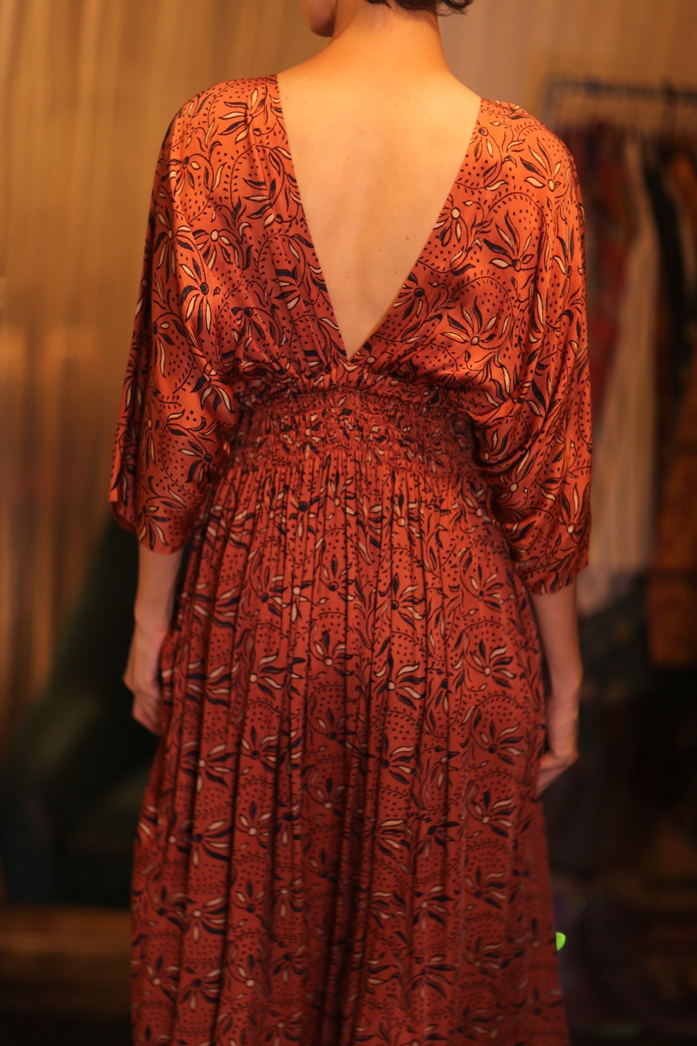 ZURI SILK DRESS YOZO - BANGKOK TAILOR CLOTHING STORE - HANDMADE CLOTHING