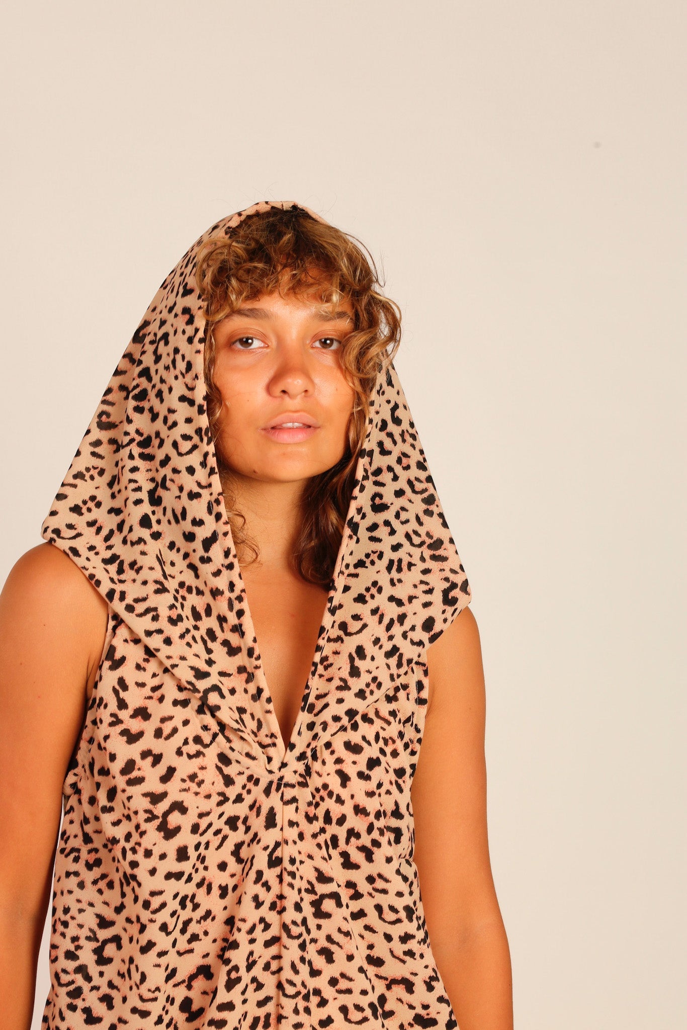 ANIMAL PRINT HOODIE DRESS - BANGKOK TAILOR CLOTHING STORE - HANDMADE CLOTHING