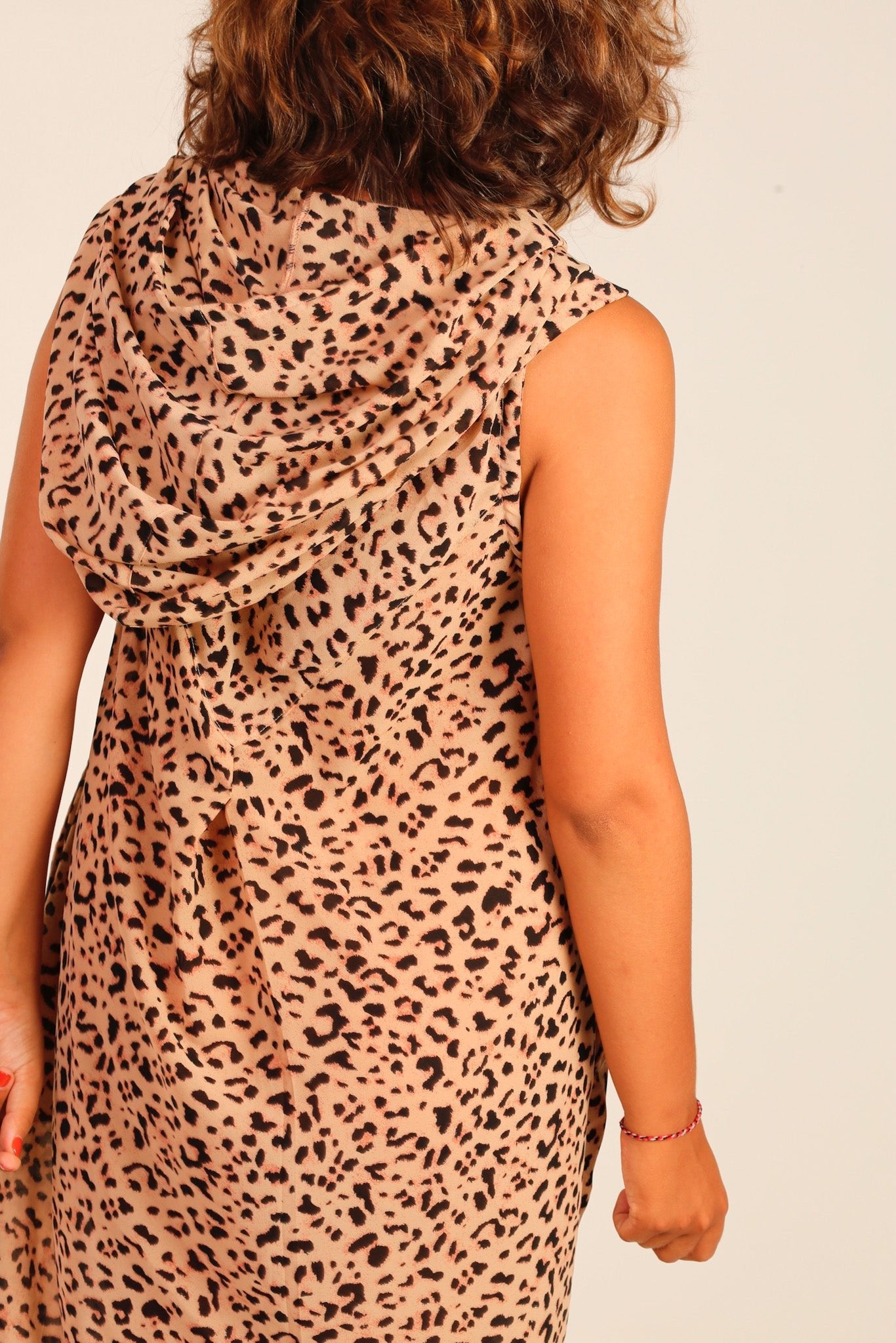 ANIMAL PRINT HOODIE DRESS - BANGKOK TAILOR CLOTHING STORE - HANDMADE CLOTHING