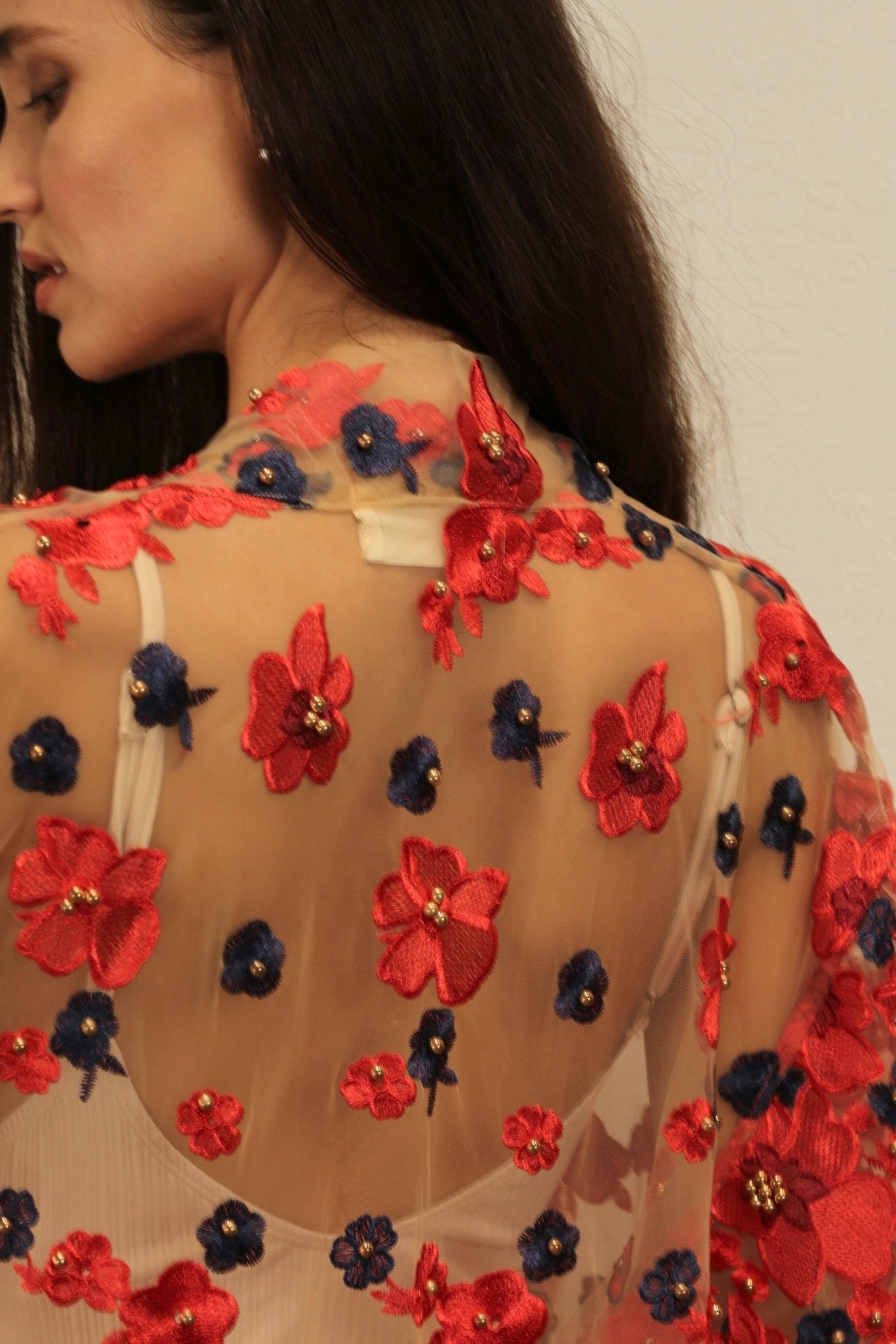 APHRODITE FLOWER CHIFFON SILK KIMONO - BANGKOK TAILOR CLOTHING STORE - HANDMADE CLOTHING