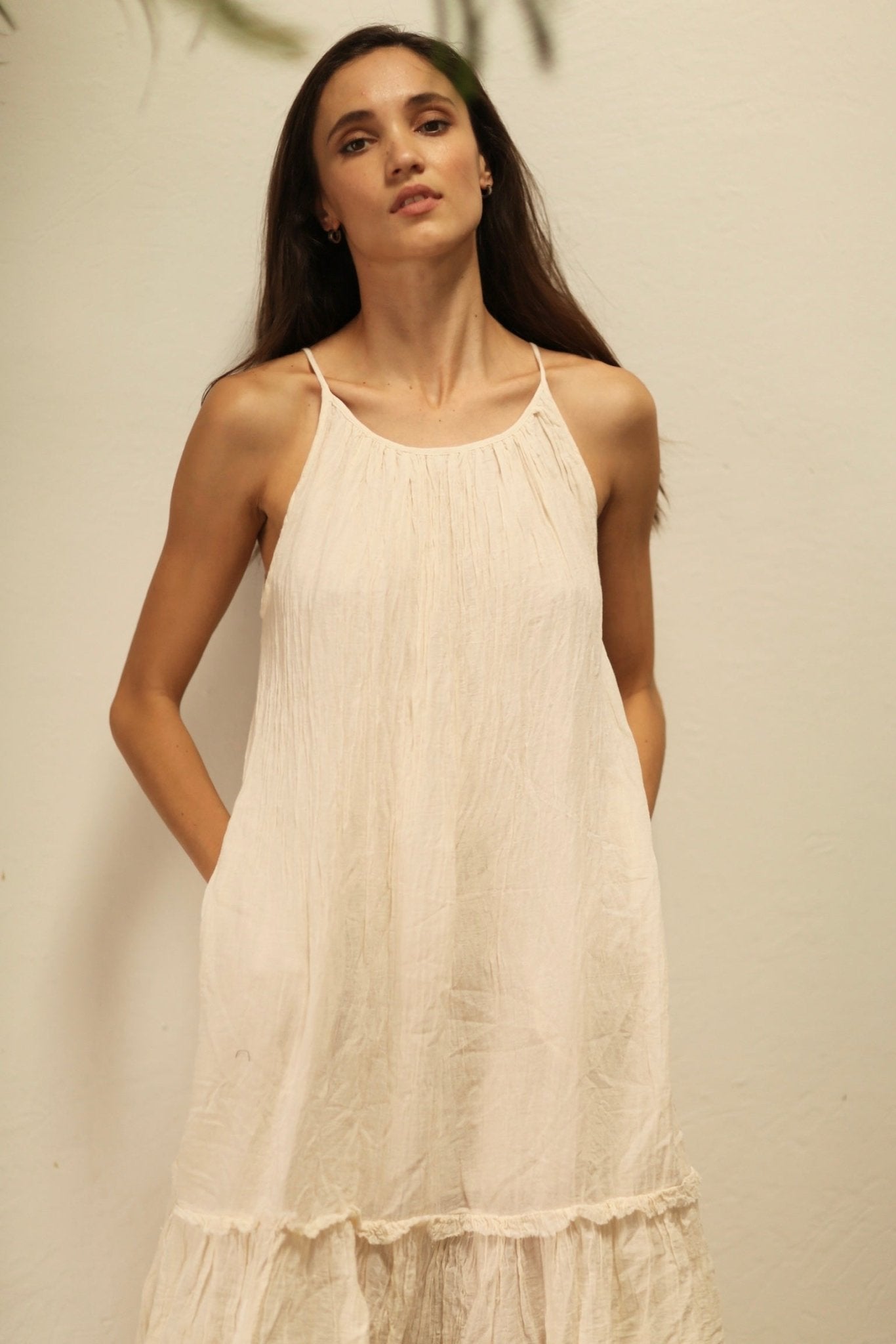 ARIADNE COTTON DRESS - BANGKOK TAILOR CLOTHING STORE - HANDMADE CLOTHING