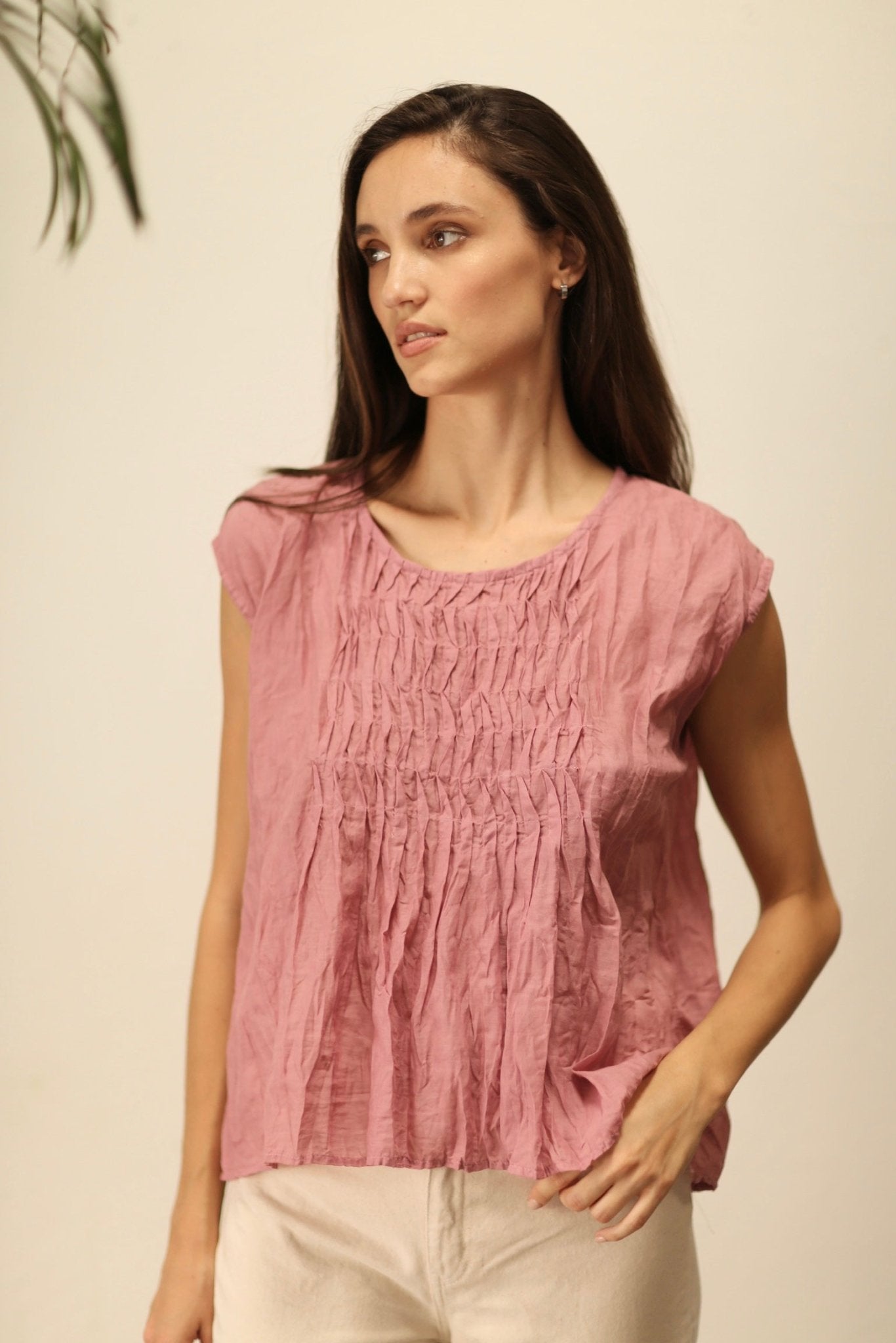 ATHENA COTTON TOP - BANGKOK TAILOR CLOTHING STORE - HANDMADE CLOTHING