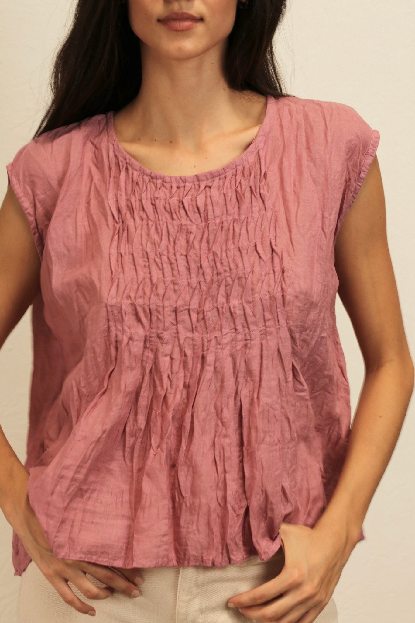 ATHENA COTTON TOP - BANGKOK TAILOR CLOTHING STORE - HANDMADE CLOTHING