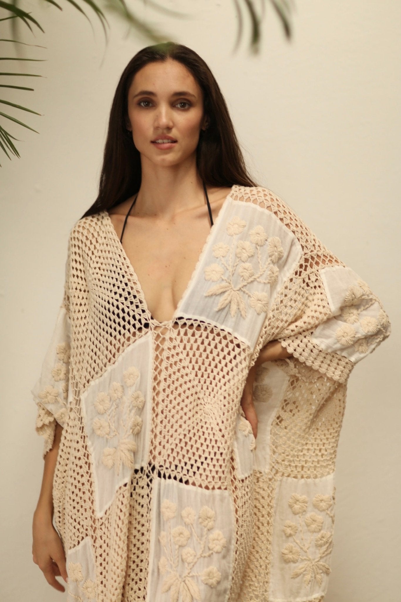 AURORA CROCHET KAFTAN - BANGKOK TAILOR CLOTHING STORE - HANDMADE CLOTHING