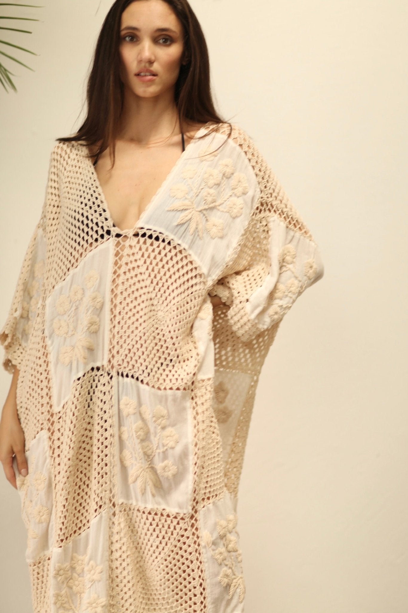 AURORA CROCHET KAFTAN - BANGKOK TAILOR CLOTHING STORE - HANDMADE CLOTHING