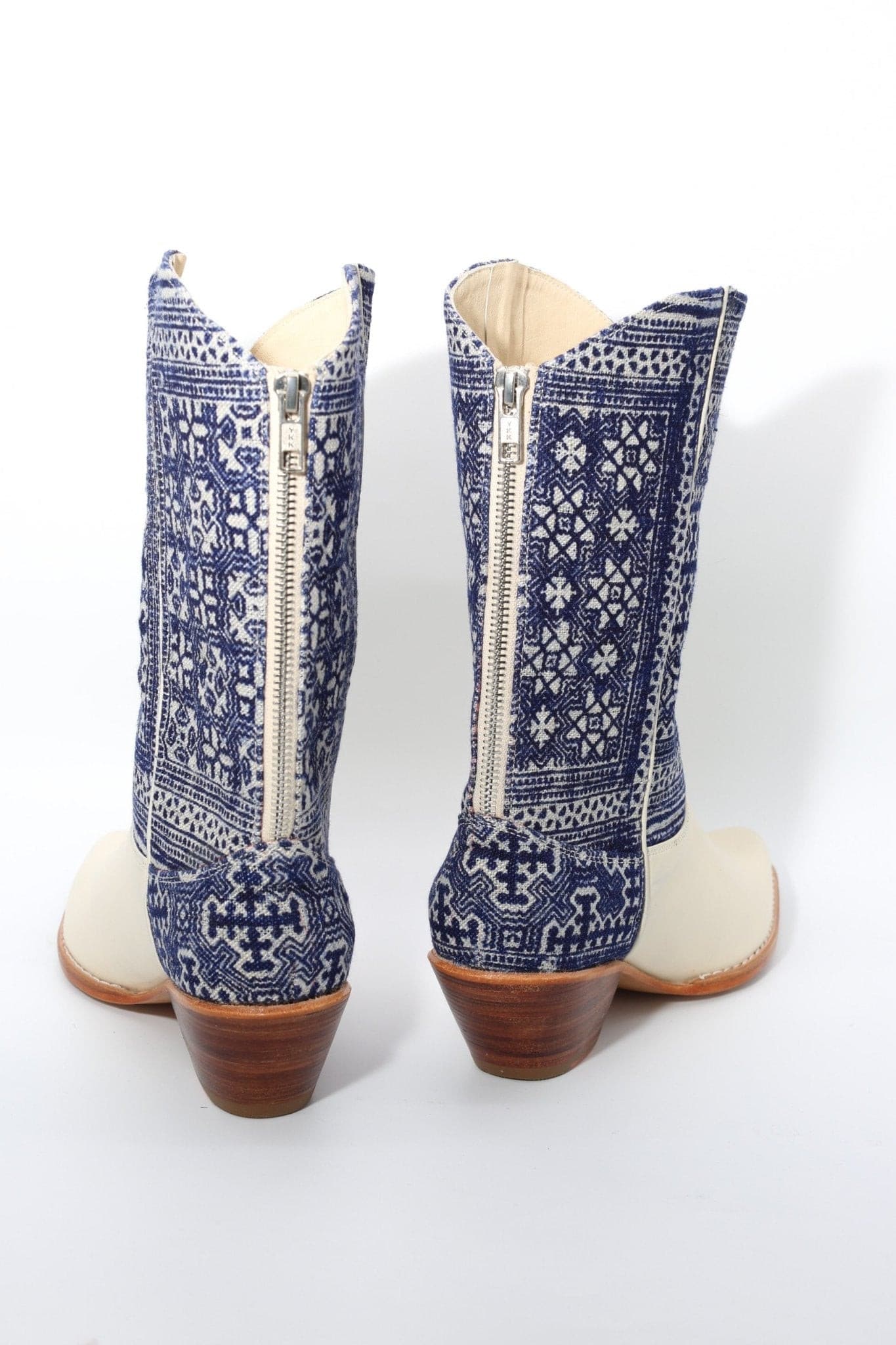 BATIK INDIGO WESTERN BOOTS MOLI - BANGKOK TAILOR CLOTHING STORE - HANDMADE CLOTHING