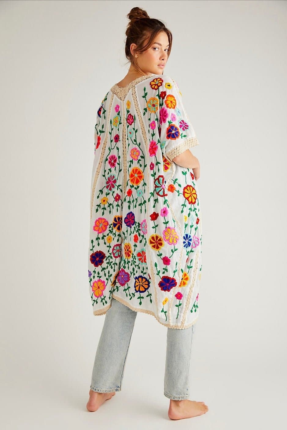 BELLA FLOR EMBROIDERED CAFTAN X FREE PEOPLE - BANGKOK TAILOR CLOTHING STORE - HANDMADE CLOTHING