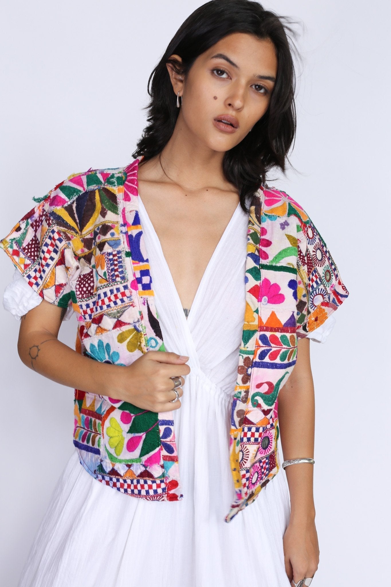 Bolero Kimono Jacket Echo - BANGKOK TAILOR CLOTHING STORE - HANDMADE CLOTHING