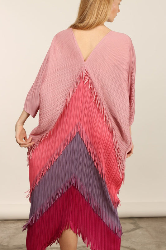 CAFTAN PLEATED DRESS MARA KAFTAN - BANGKOK TAILOR CLOTHING STORE - HANDMADE CLOTHING