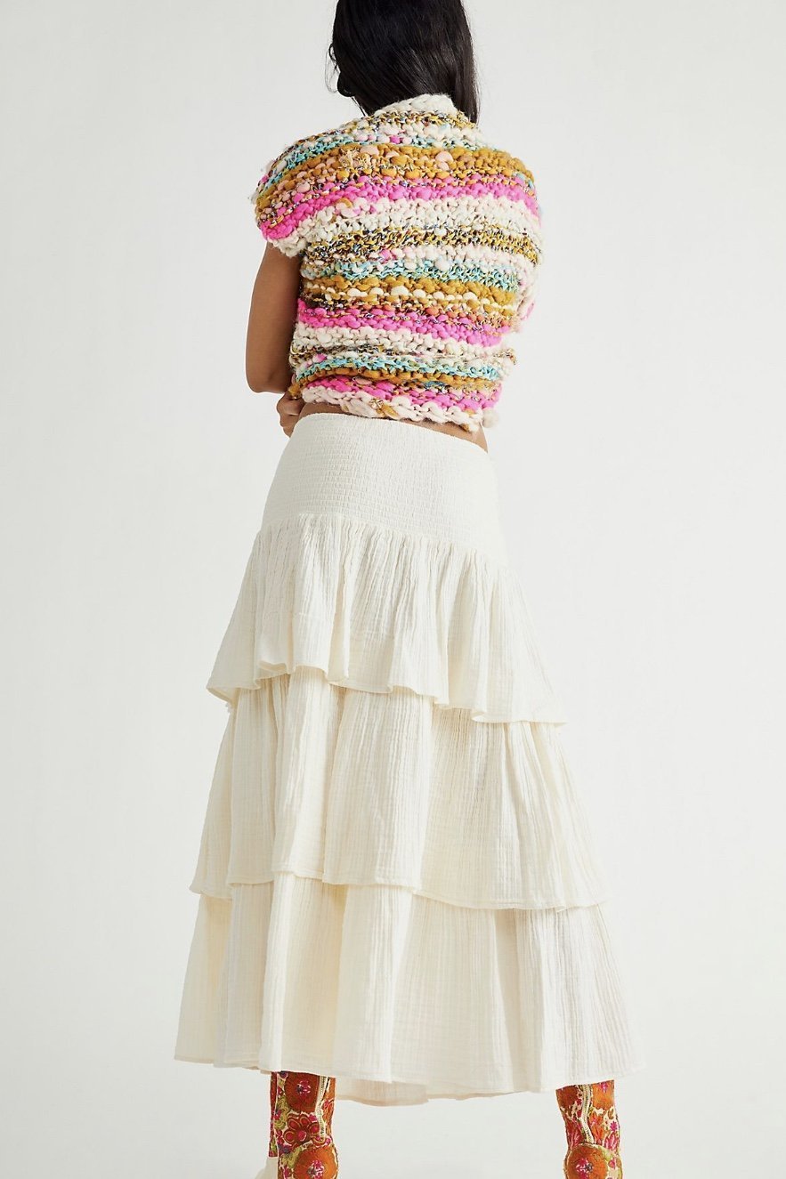 CAN’T STOP THE SPRING TIERED MAXI SKIRT - BANGKOK TAILOR CLOTHING STORE - HANDMADE CLOTHING