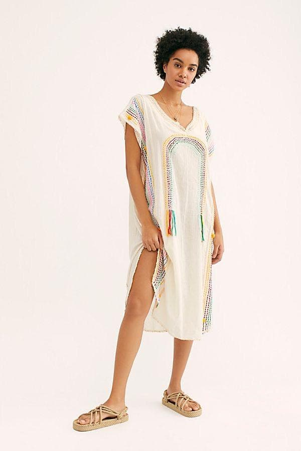 CHASING RAINBOW EMBROIDERED KAFTAN X FREE PEOPLE - BANGKOK TAILOR CLOTHING STORE - HANDMADE CLOTHING