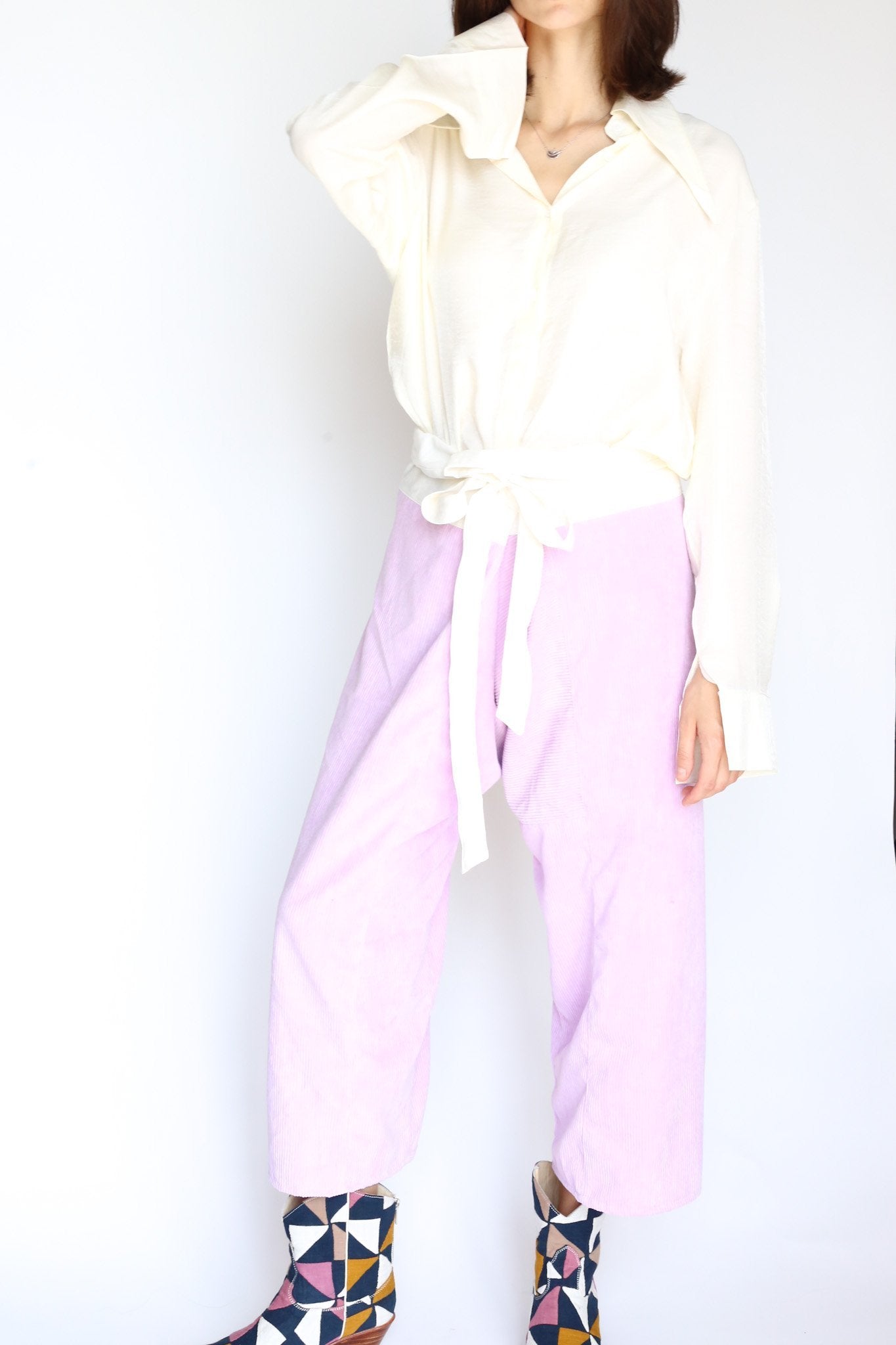 CORDUROY FISHERMAN PANTS TROUSERS - BANGKOK TAILOR CLOTHING STORE - HANDMADE CLOTHING