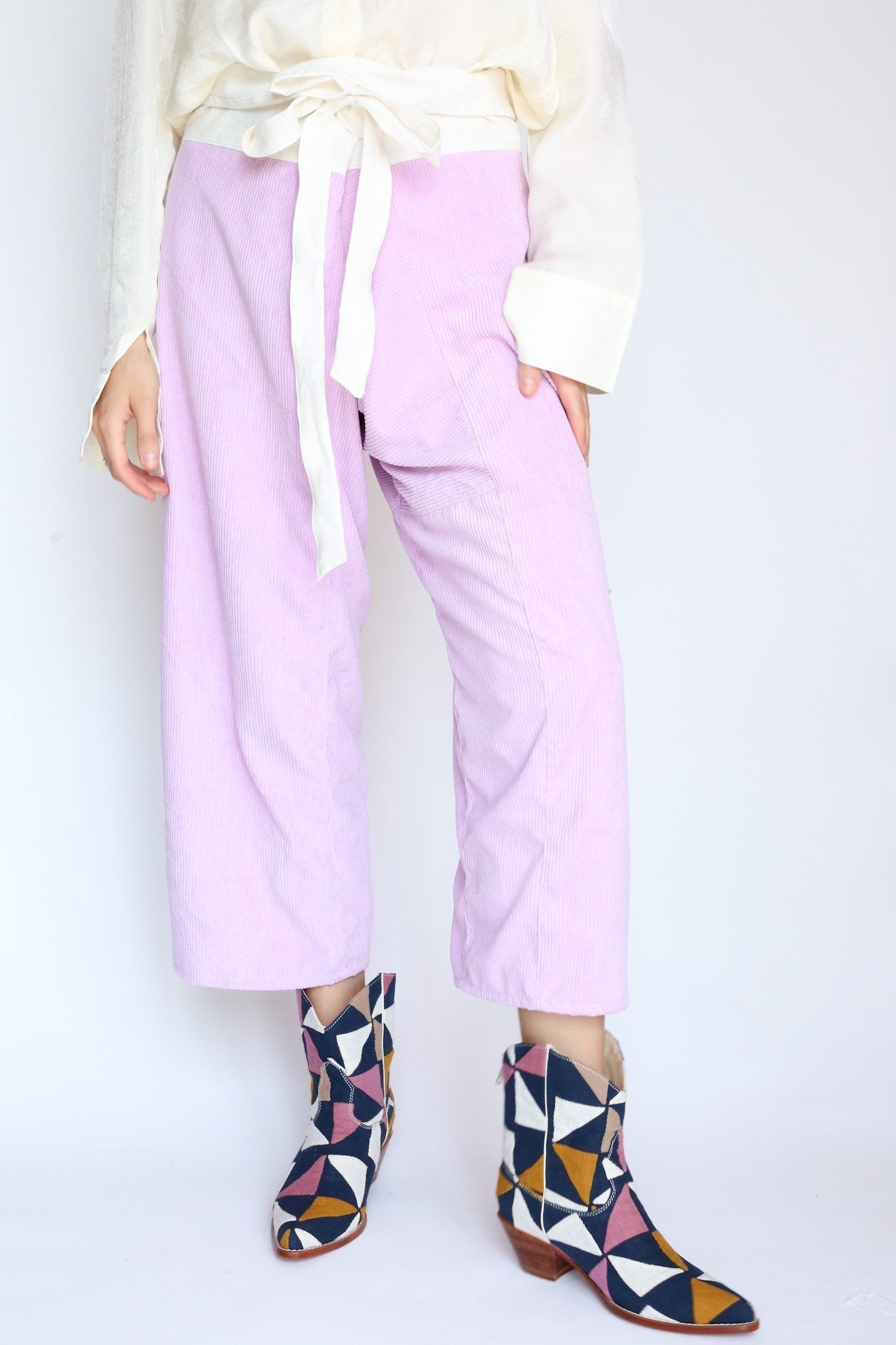 CORDUROY FISHERMAN PANTS TROUSERS - BANGKOK TAILOR CLOTHING STORE - HANDMADE CLOTHING