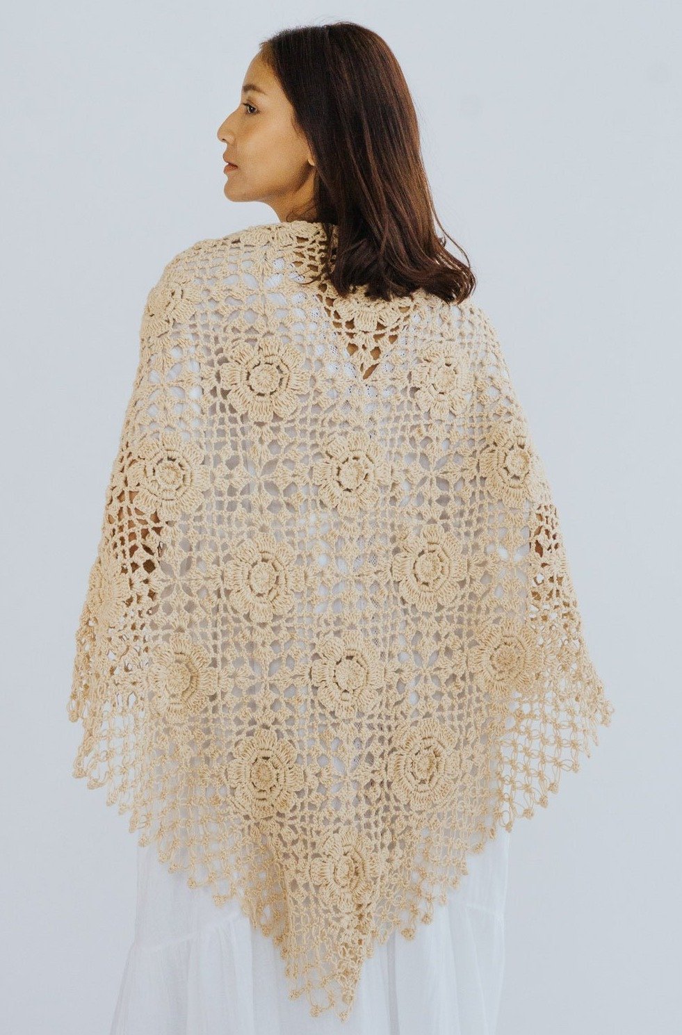 COTTON CROCHET CARDIGAN COCO - BANGKOK TAILOR CLOTHING STORE - HANDMADE CLOTHING