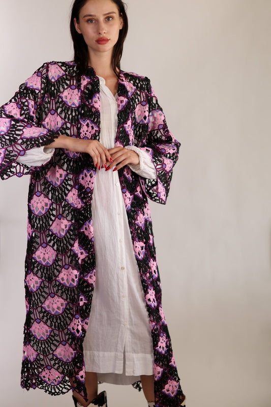 CROCHET KIMONO FRANKY - BANGKOK TAILOR CLOTHING STORE - HANDMADE CLOTHING